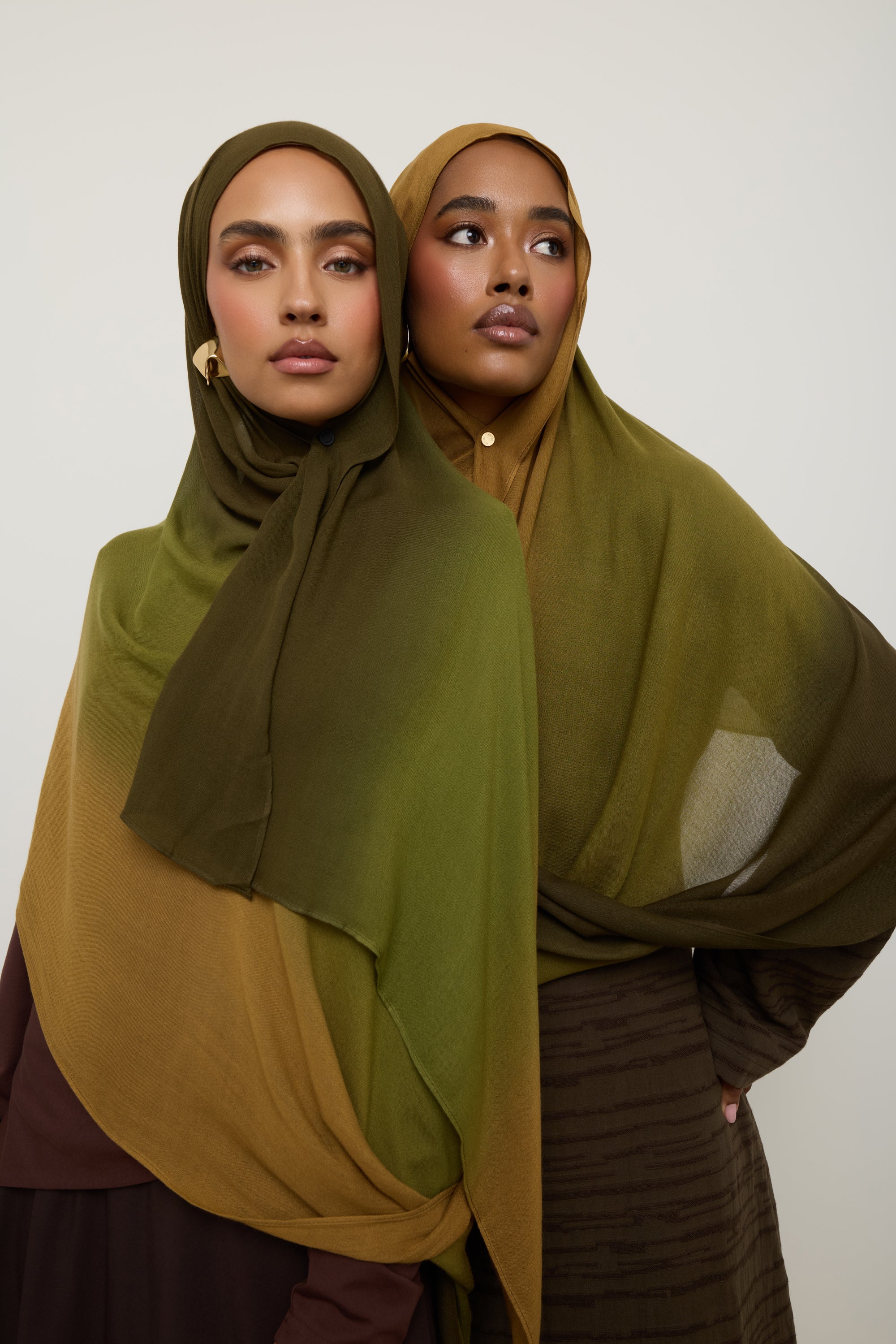 Ombre Modal Hijab - Golden Grove