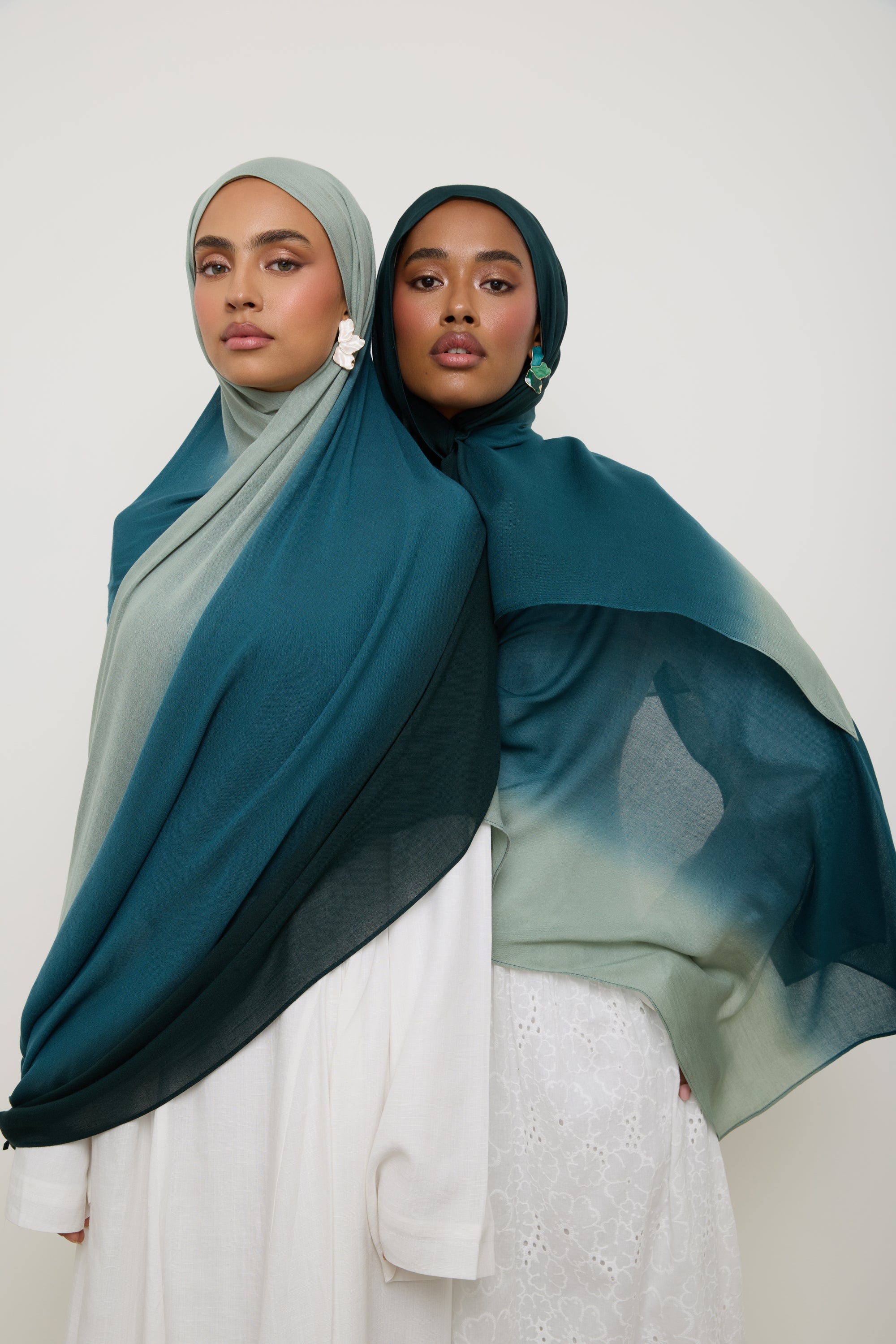 Ombre Modal Hijab - Spruce