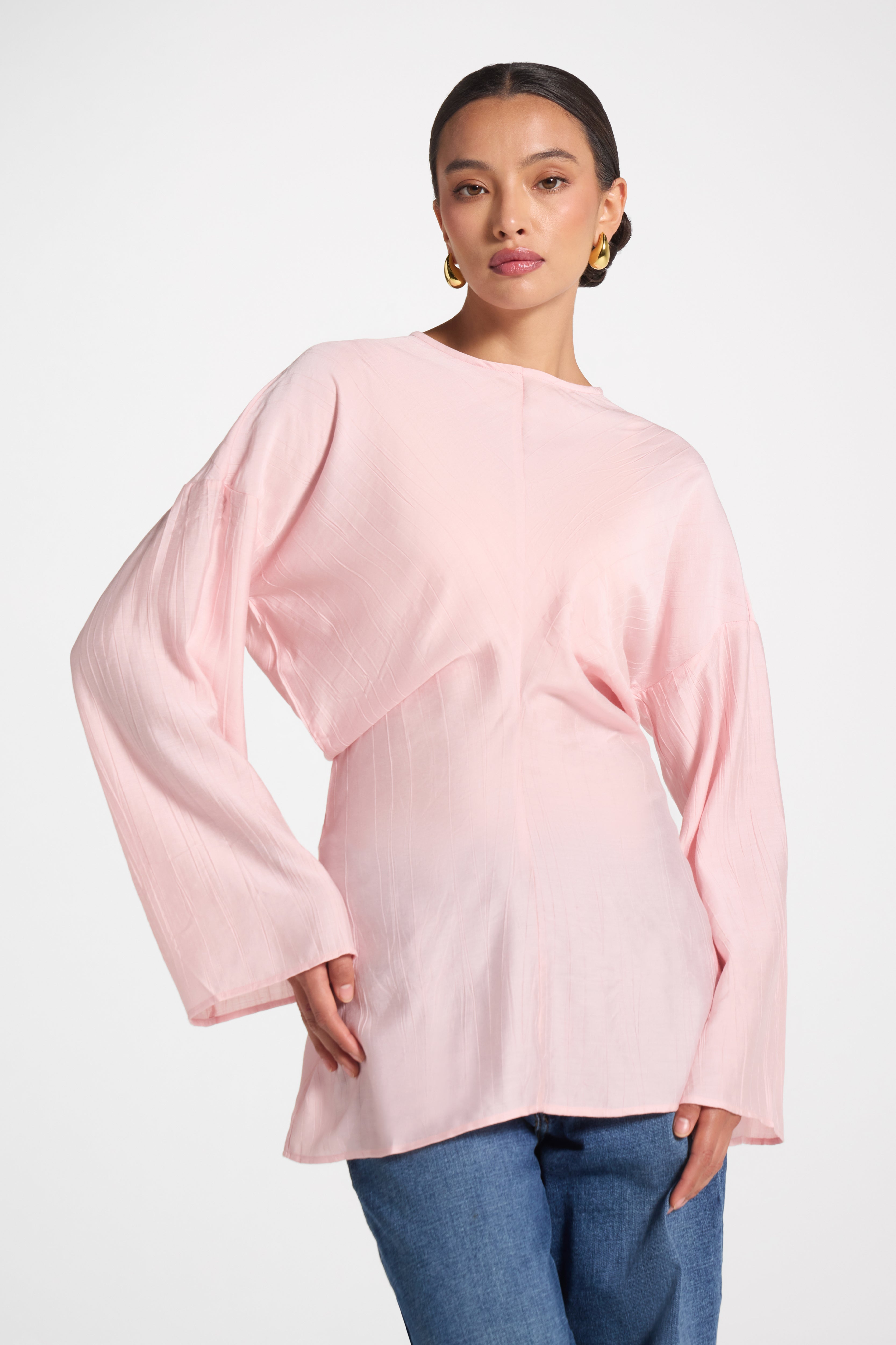 Dolman Sleeve Top - Baby Pink