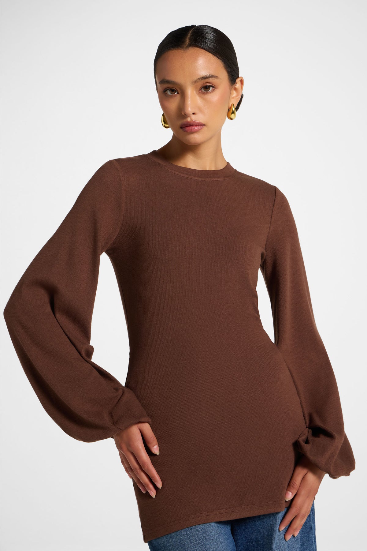Essential Tie Back Top - Coffee Quartz