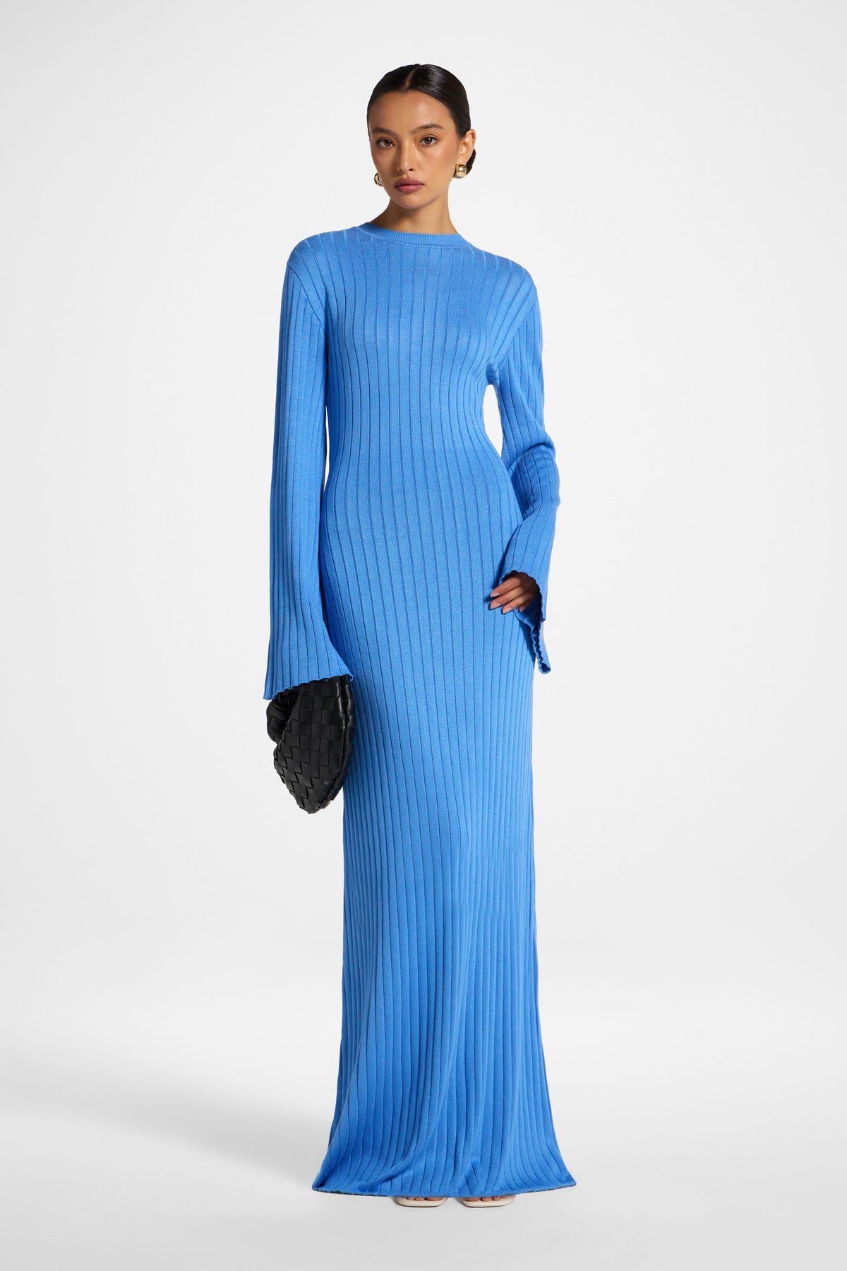 Viscose Ribbed Knit Maxi Dress - Marina