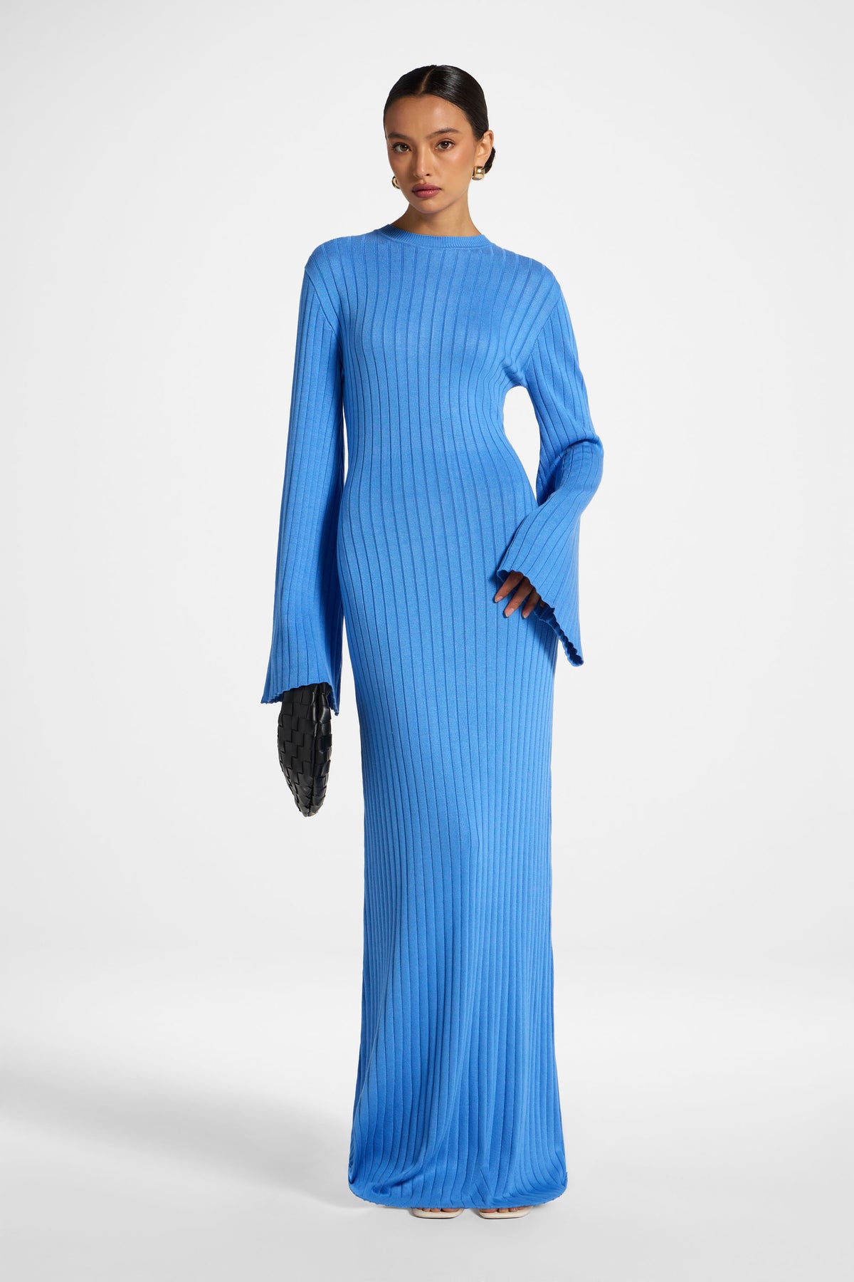 Viscose Ribbed Knit Maxi Dress - Marina