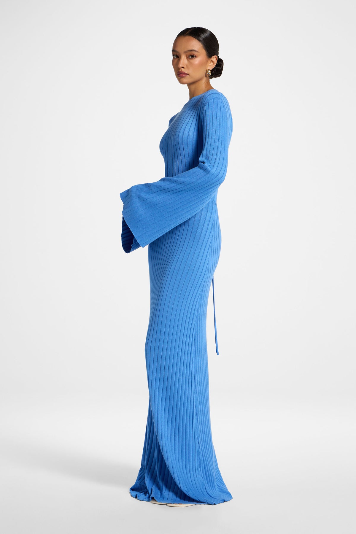 Viscose Ribbed Knit Maxi Dress - Marina