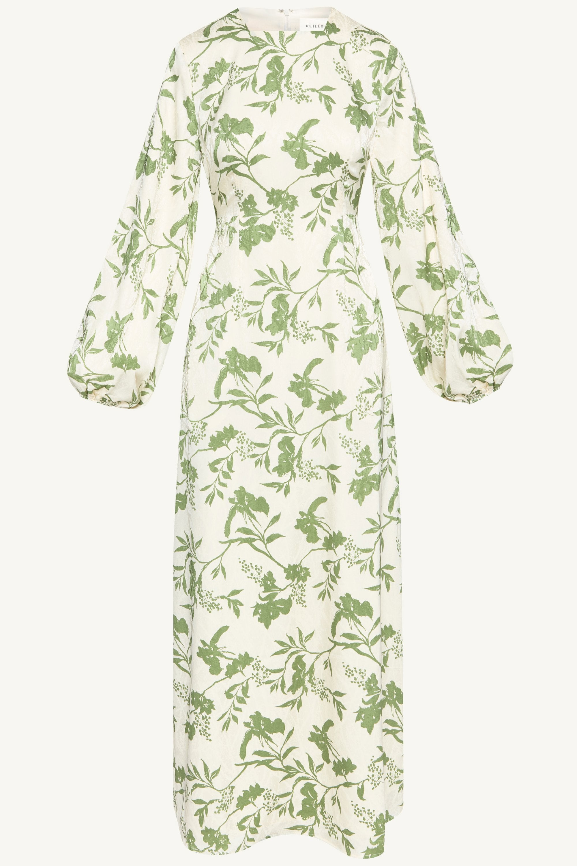 Adila Printed Maxi Dress - Green Dresses Veiled