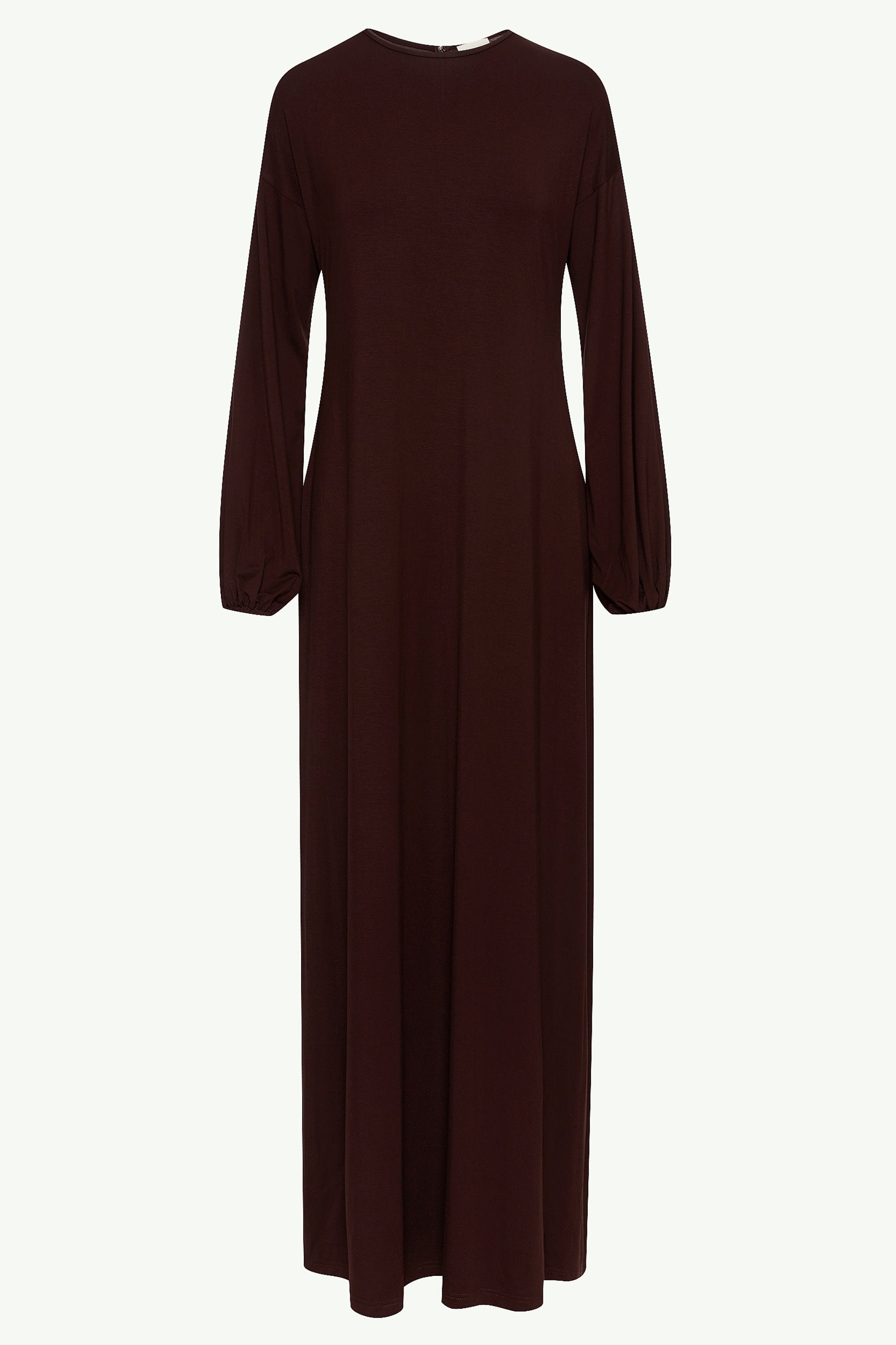 Afiyah Jersey Maxi Dress - Espresso Clothing epschoolboard 
