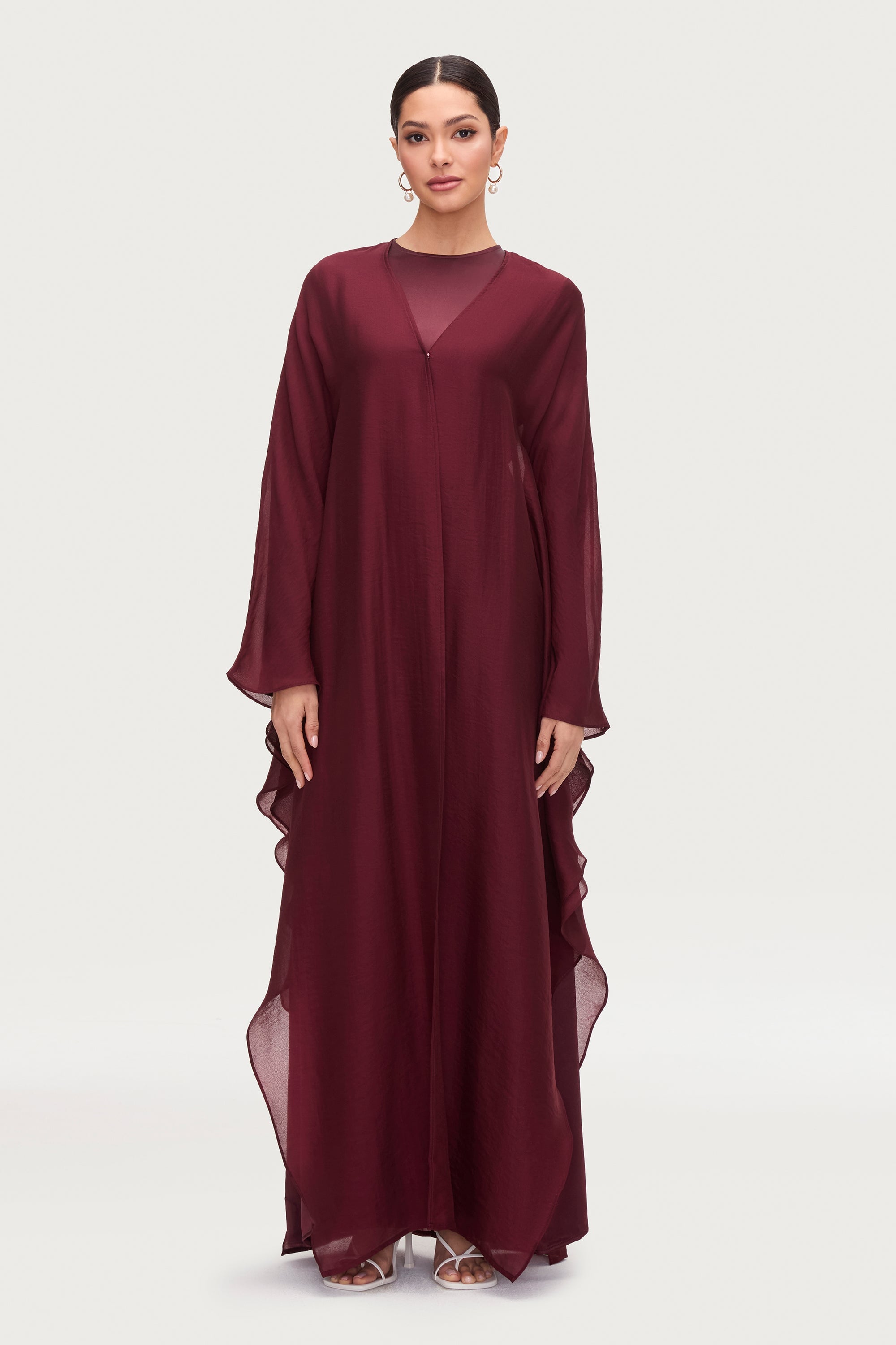 Ahlam Silk Abaya & Dress Set - Karaz Sets Veiled