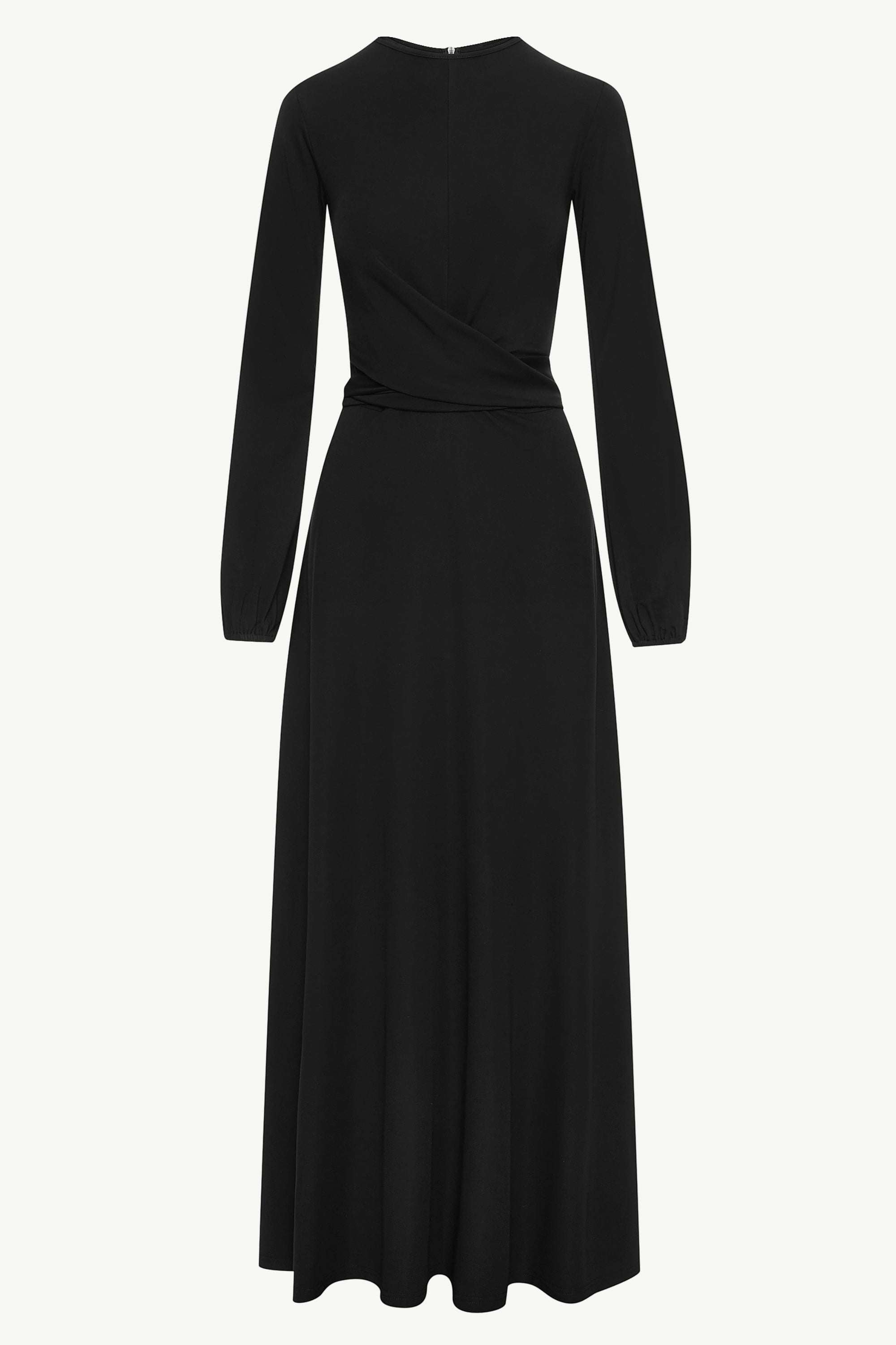 Alice Jersey Tie Waist Maxi Dress - Black Clothing epschoolboard 