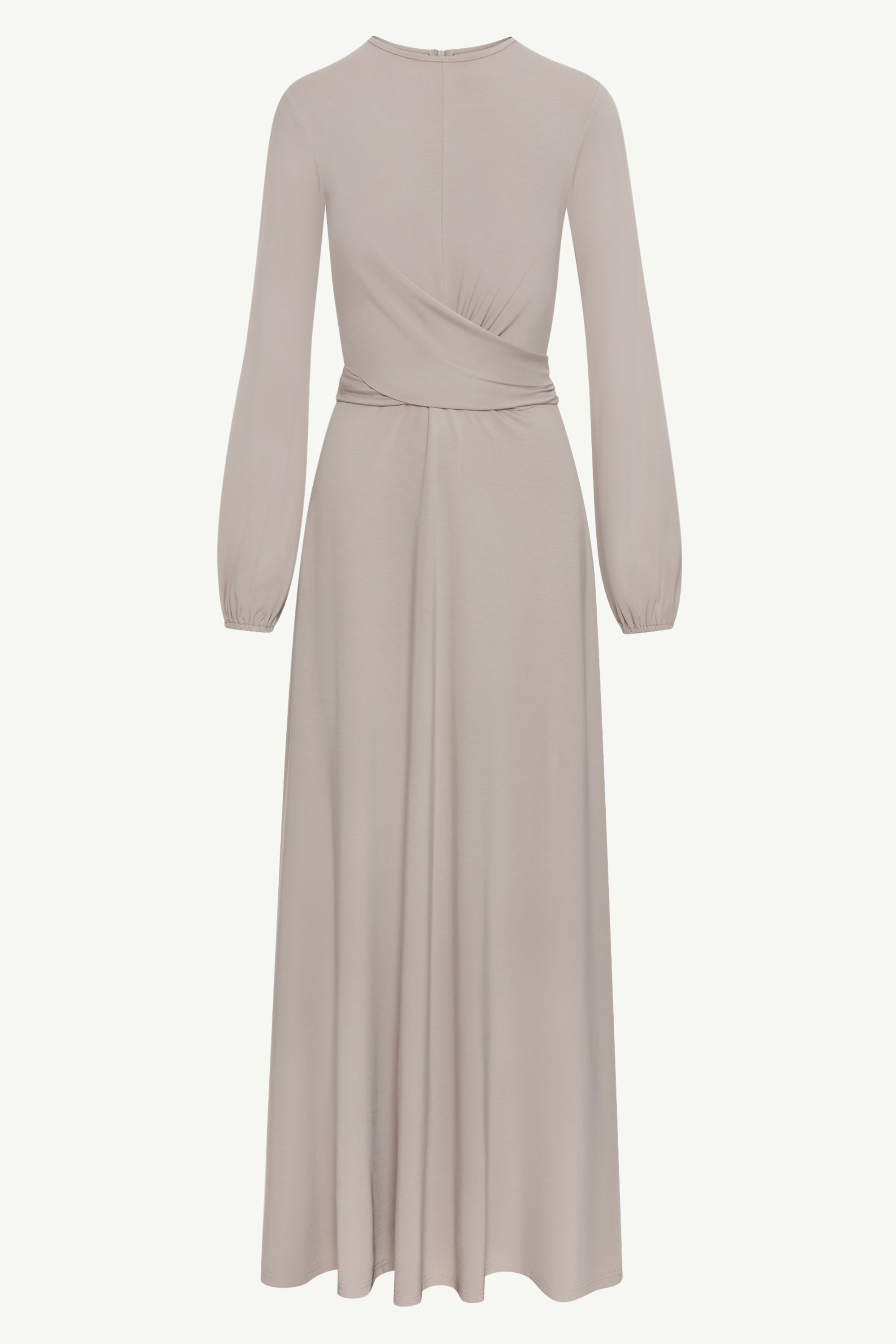 Alice Jersey Tie Waist Maxi Dress - Light Grey Clothing saigonodysseyhotel 
