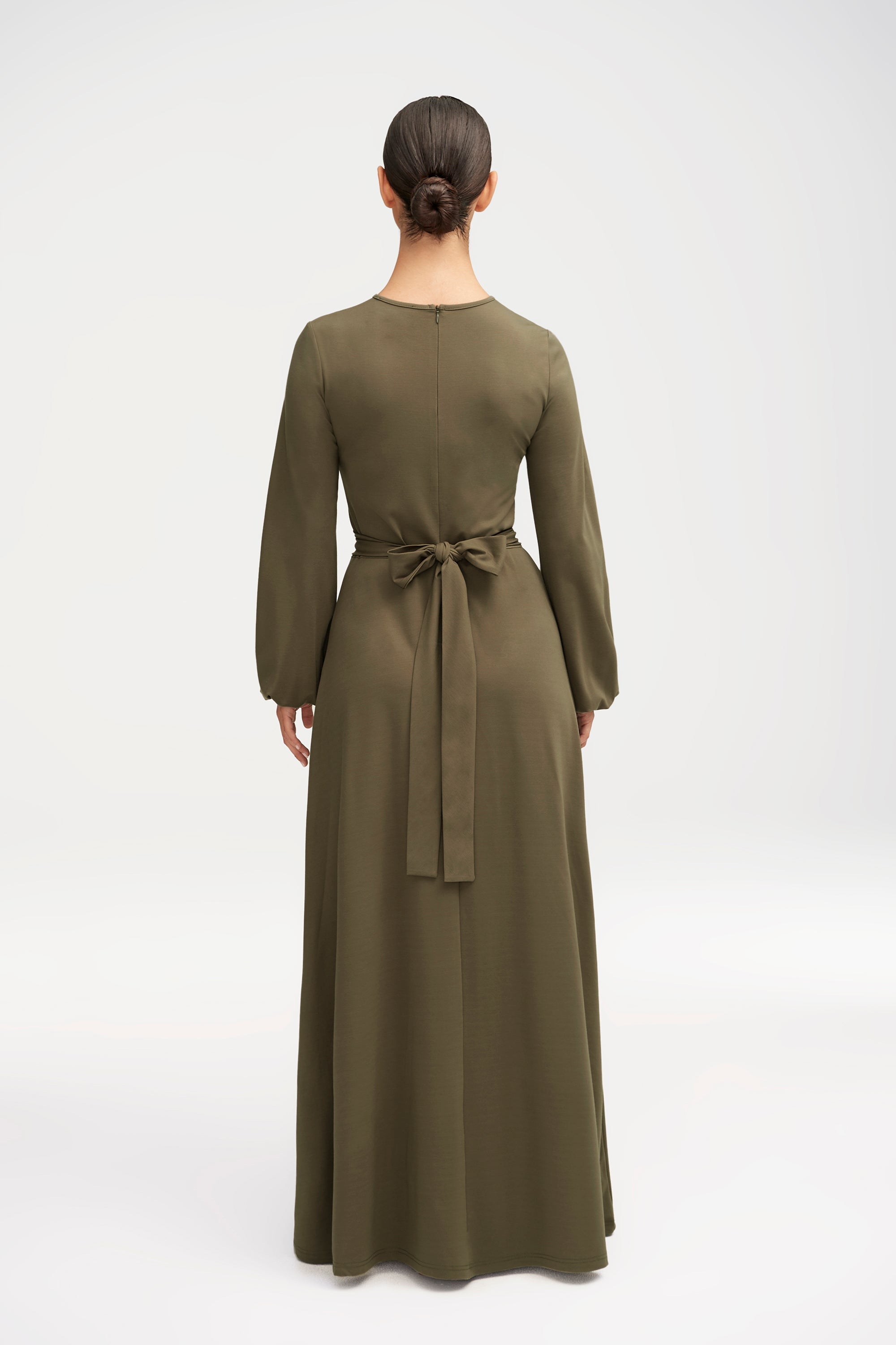 Alice Jersey Tie Waist Maxi Dress - Sage Clothing Veiled 
