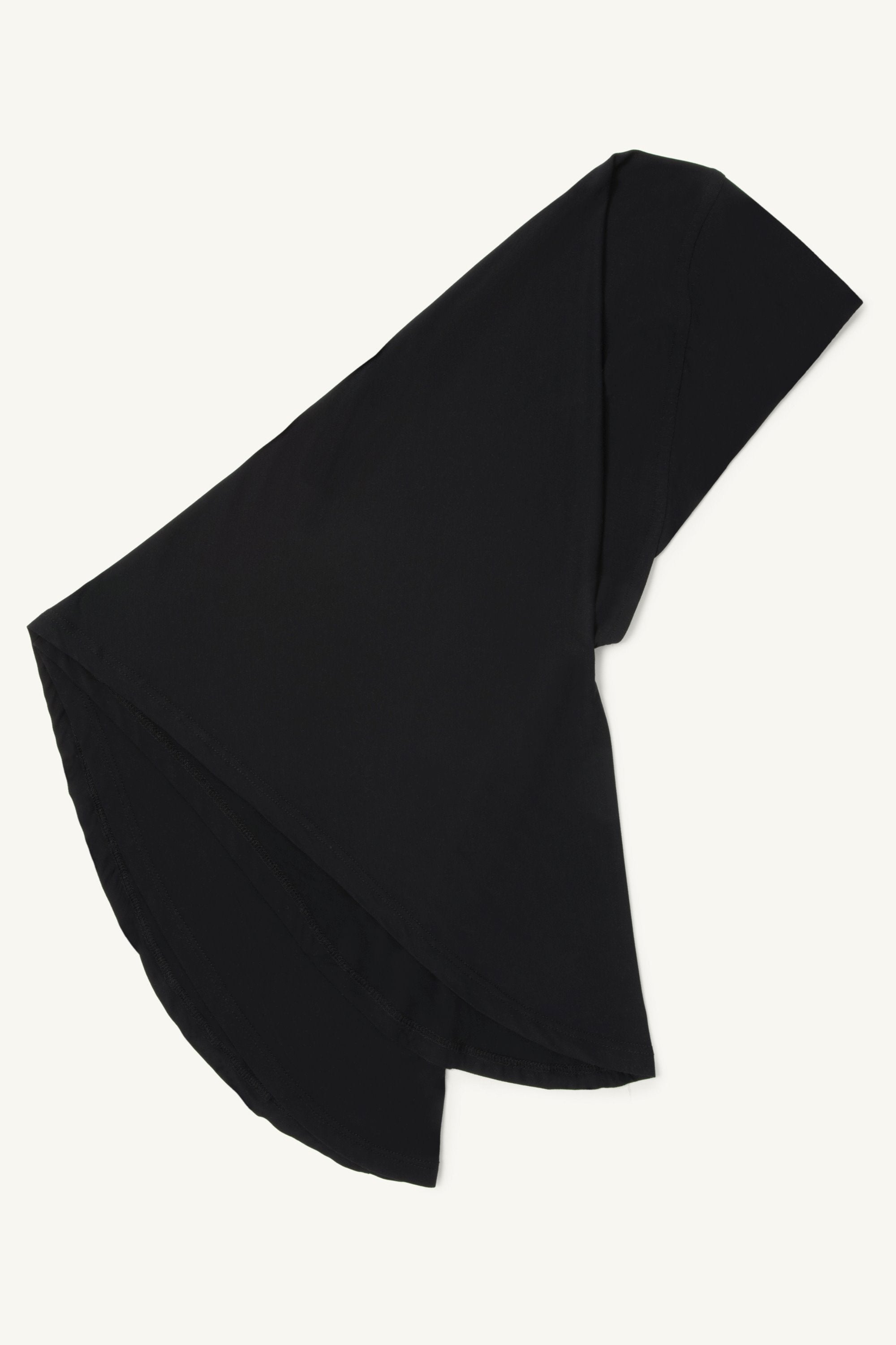Amira Bamboo Jersey Instant Hijab - Black Veiled