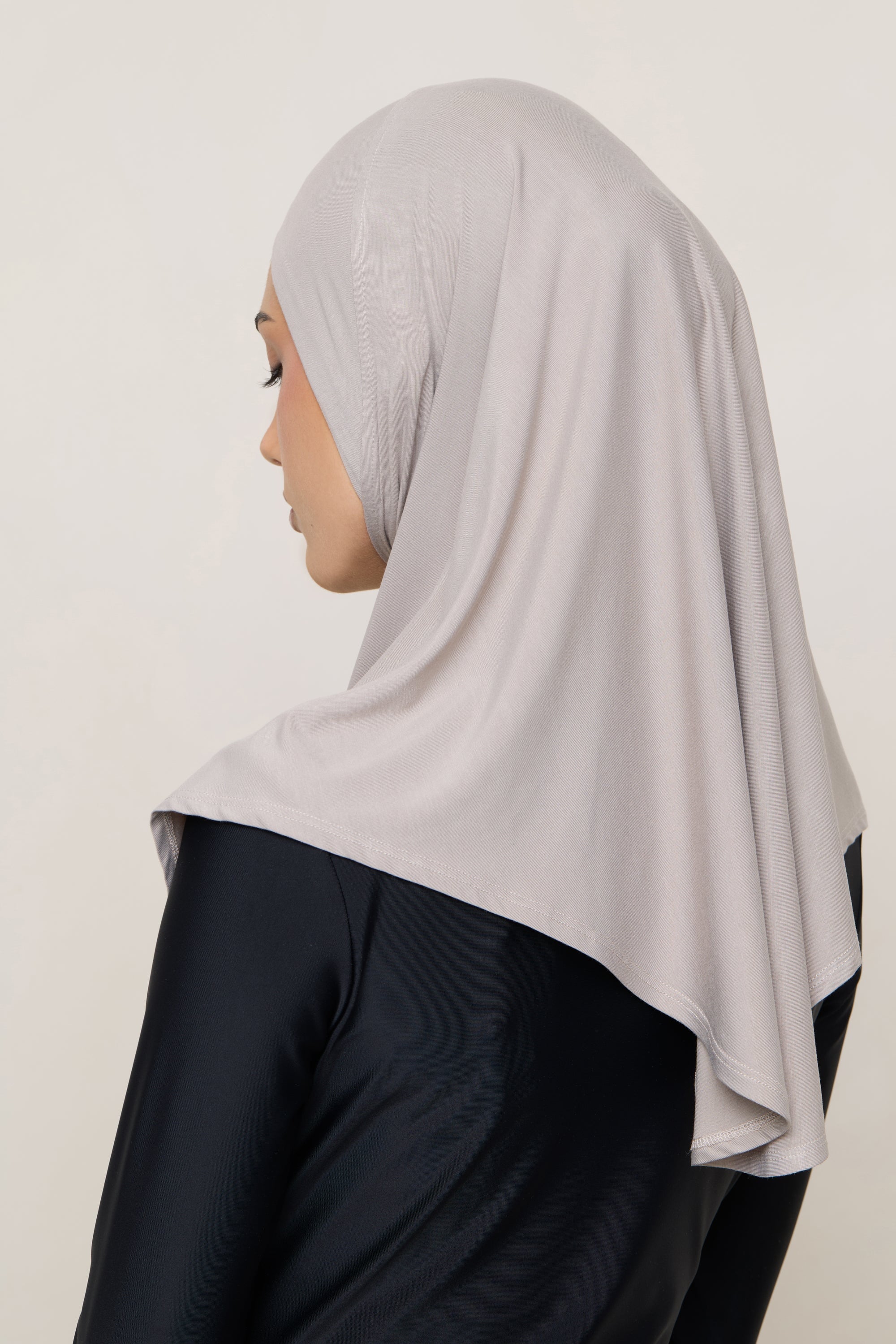 Amira Bamboo Jersey Instant Hijab - Mink Hijabs Veiled