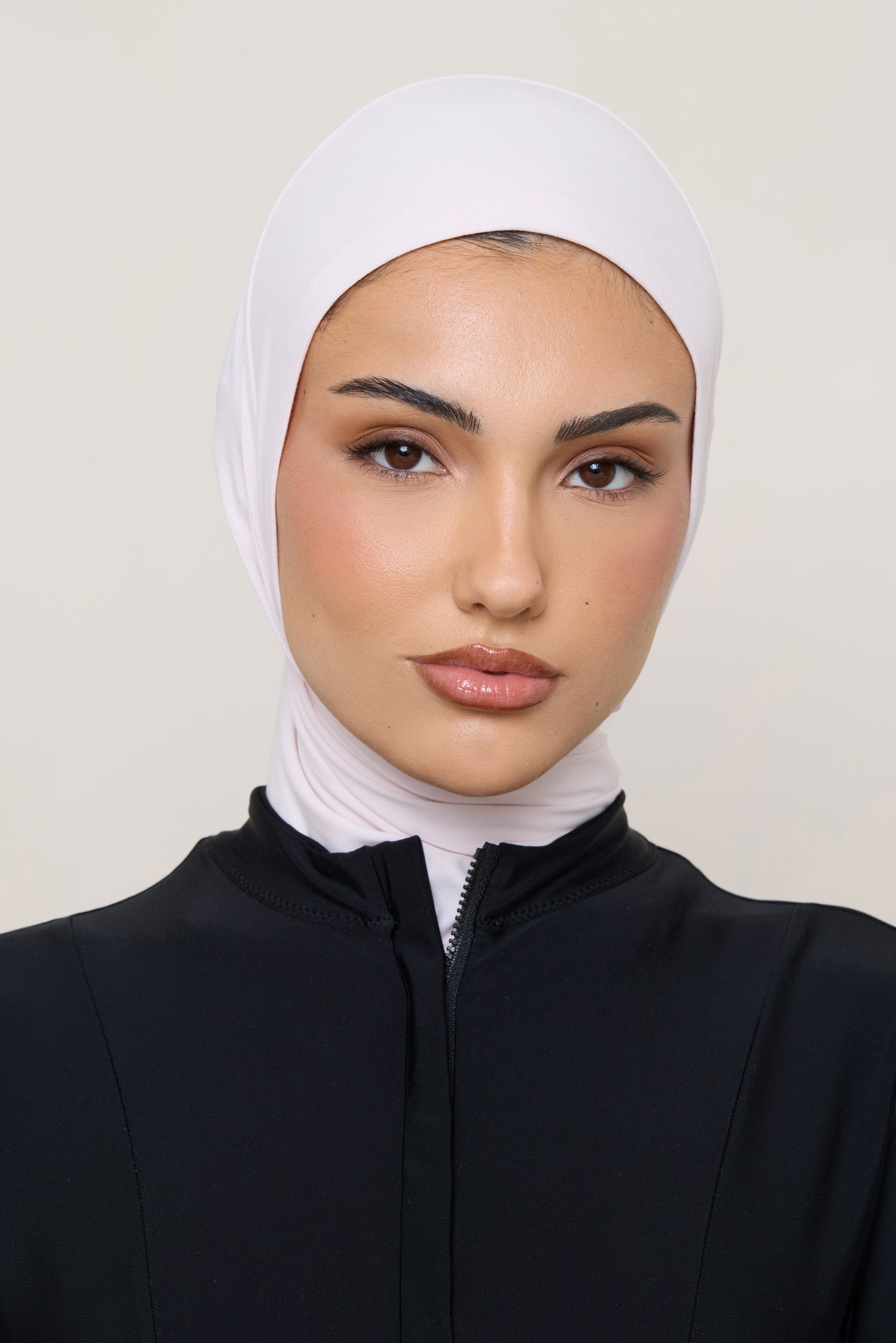 Amira Bamboo Jersey Instant Hijab - Petal Pink Hijabs Veiled