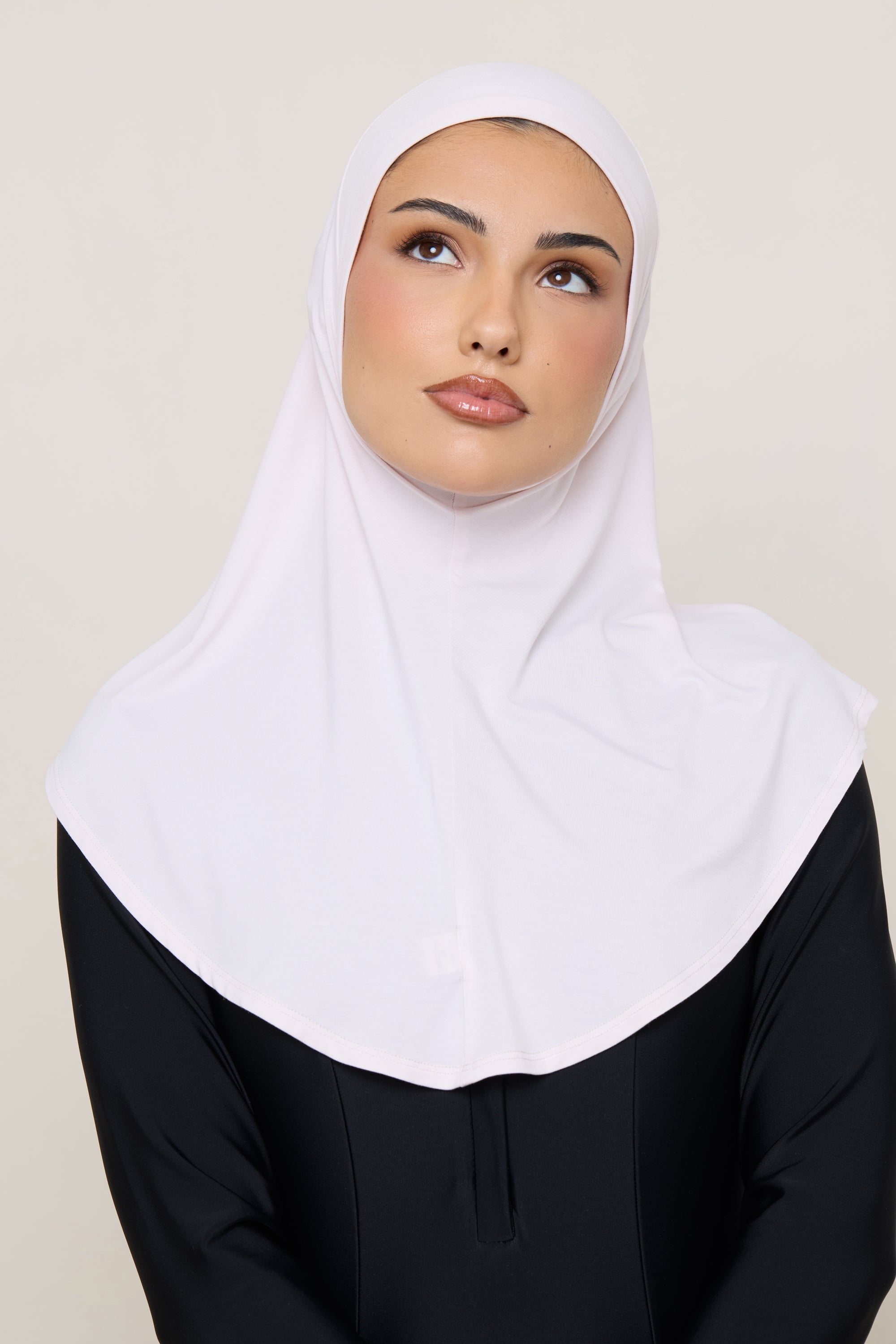 Amira Bamboo Jersey Instant Hijab - Petal Pink Hijabs Veiled