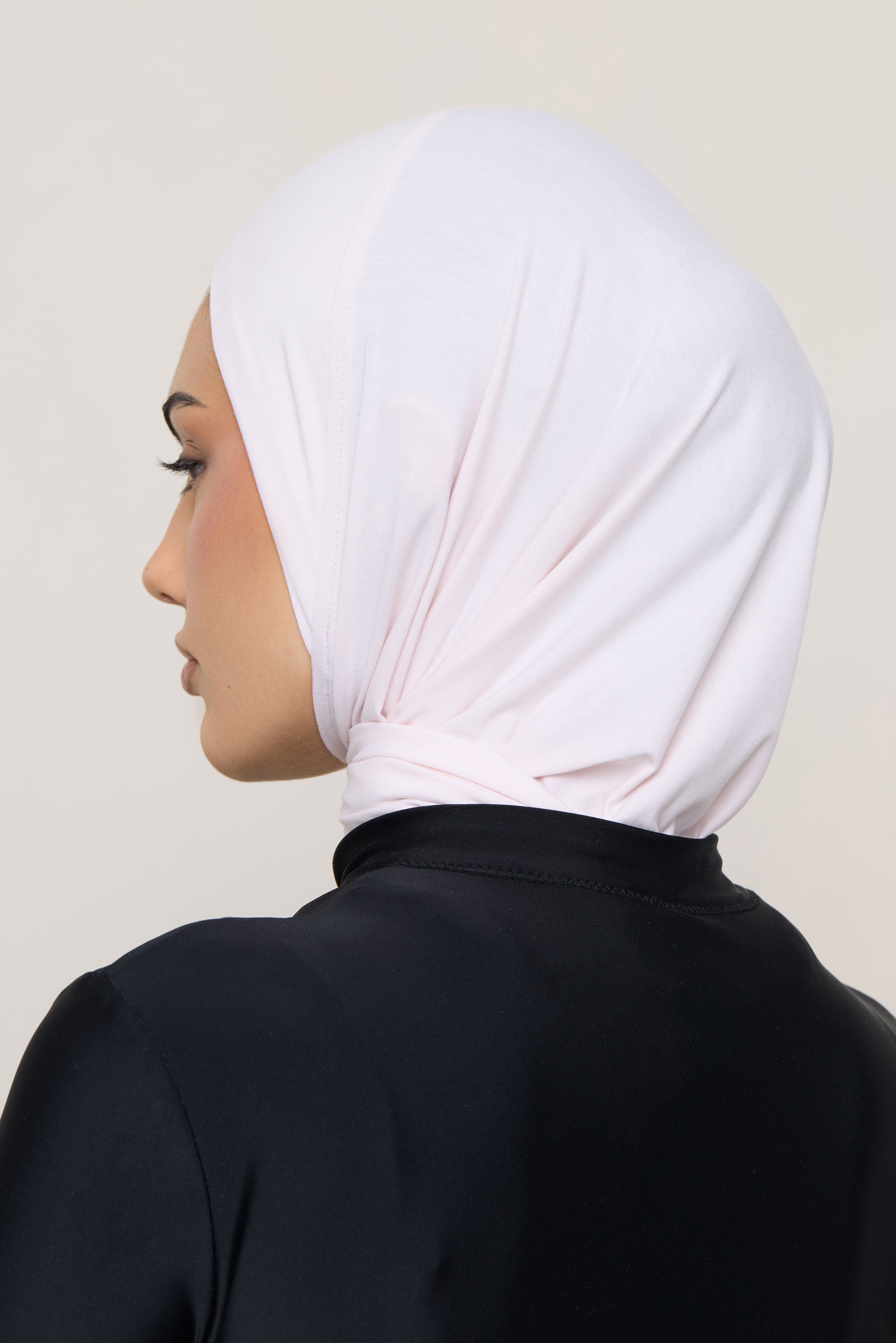 Amira Bamboo Jersey Instant Hijab - Petal Pink Hijabs Veiled