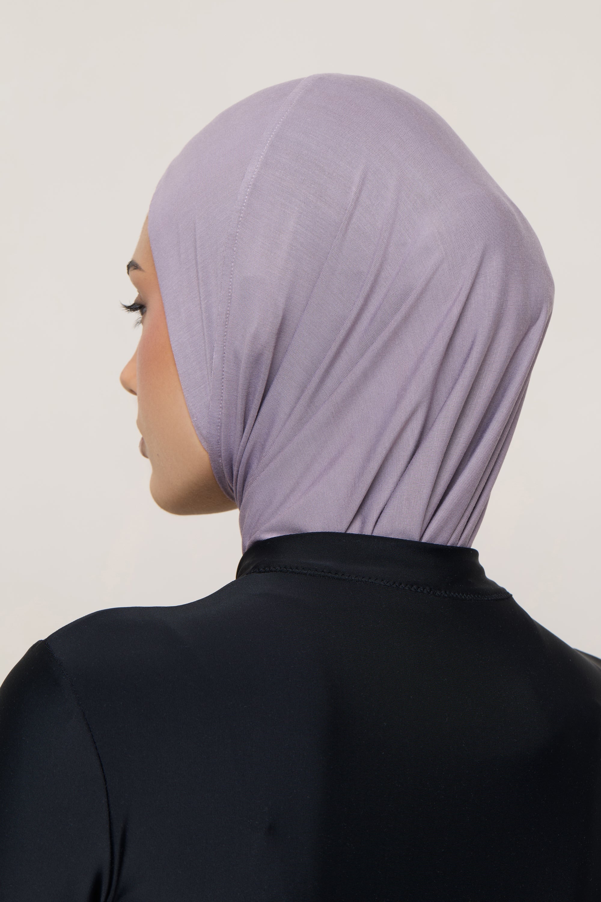 Amira Bamboo Jersey Instant Hijab - Purple Dove Hijabs Veiled