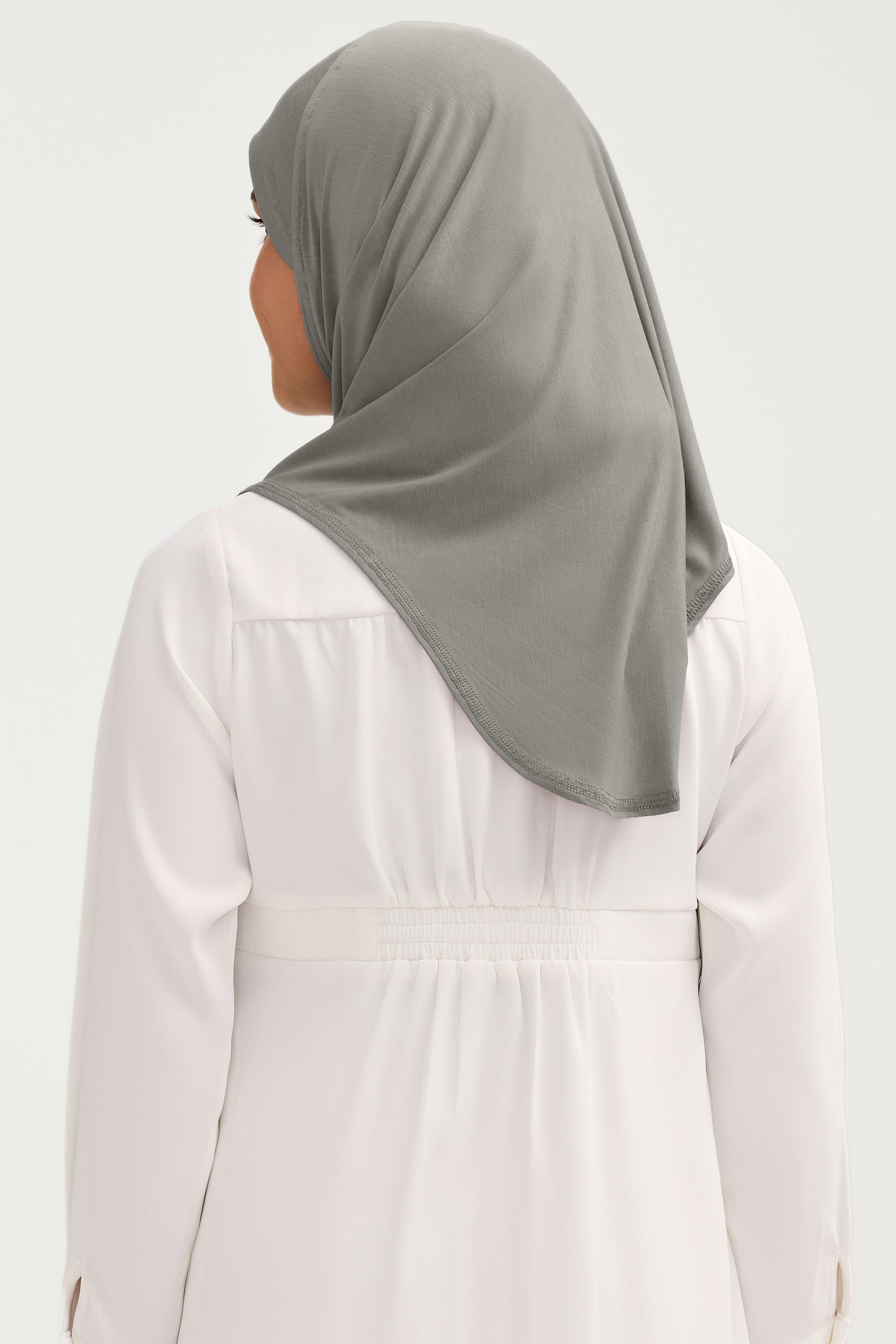 Amira Bamboo Jersey Instant Hijab - Sage (Girls) Kids Veiled