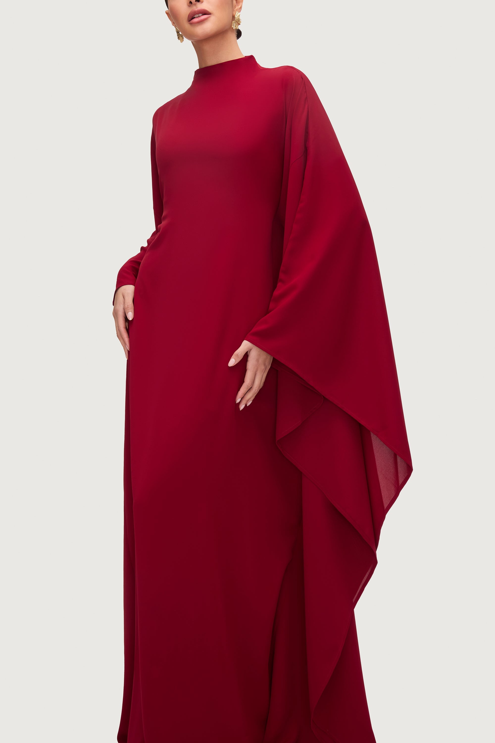Amira Butterfly Inner Tie Abaya Dress - Karaz Abayas Veiled