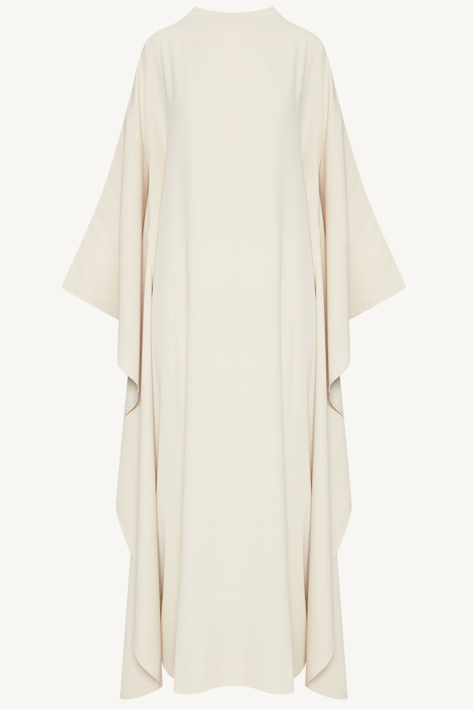 Amira Butterfly Inner Tie Abaya - Stone Abayas Veiled