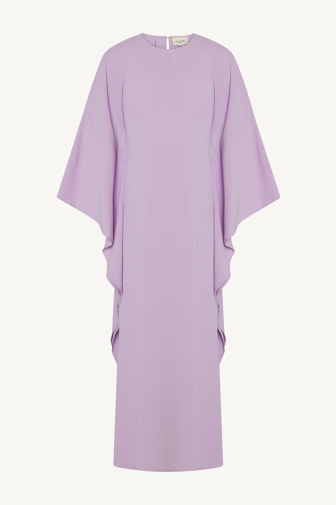 Amira Inner Tie Butterfly Kaftan Dress (Girls) - Lilac Abayas Veiled
