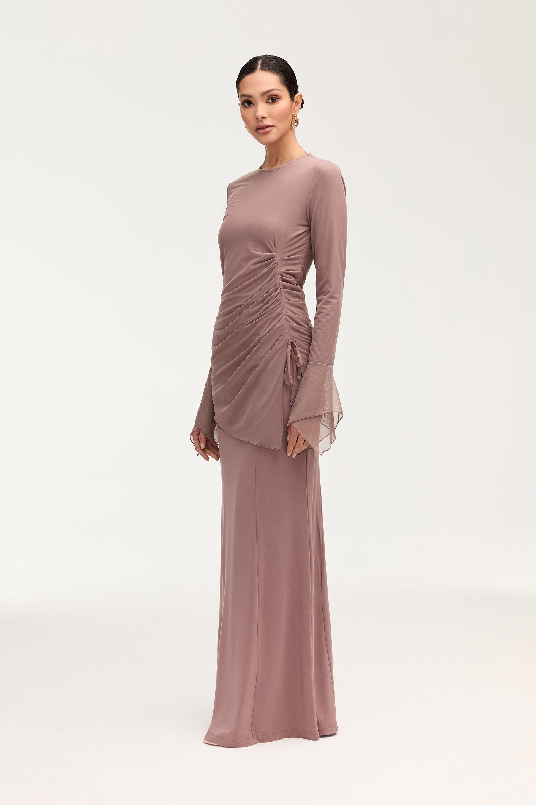 Andrea Jersey Maxi Skirt - Twilight Mauve Clothing Veiled 
