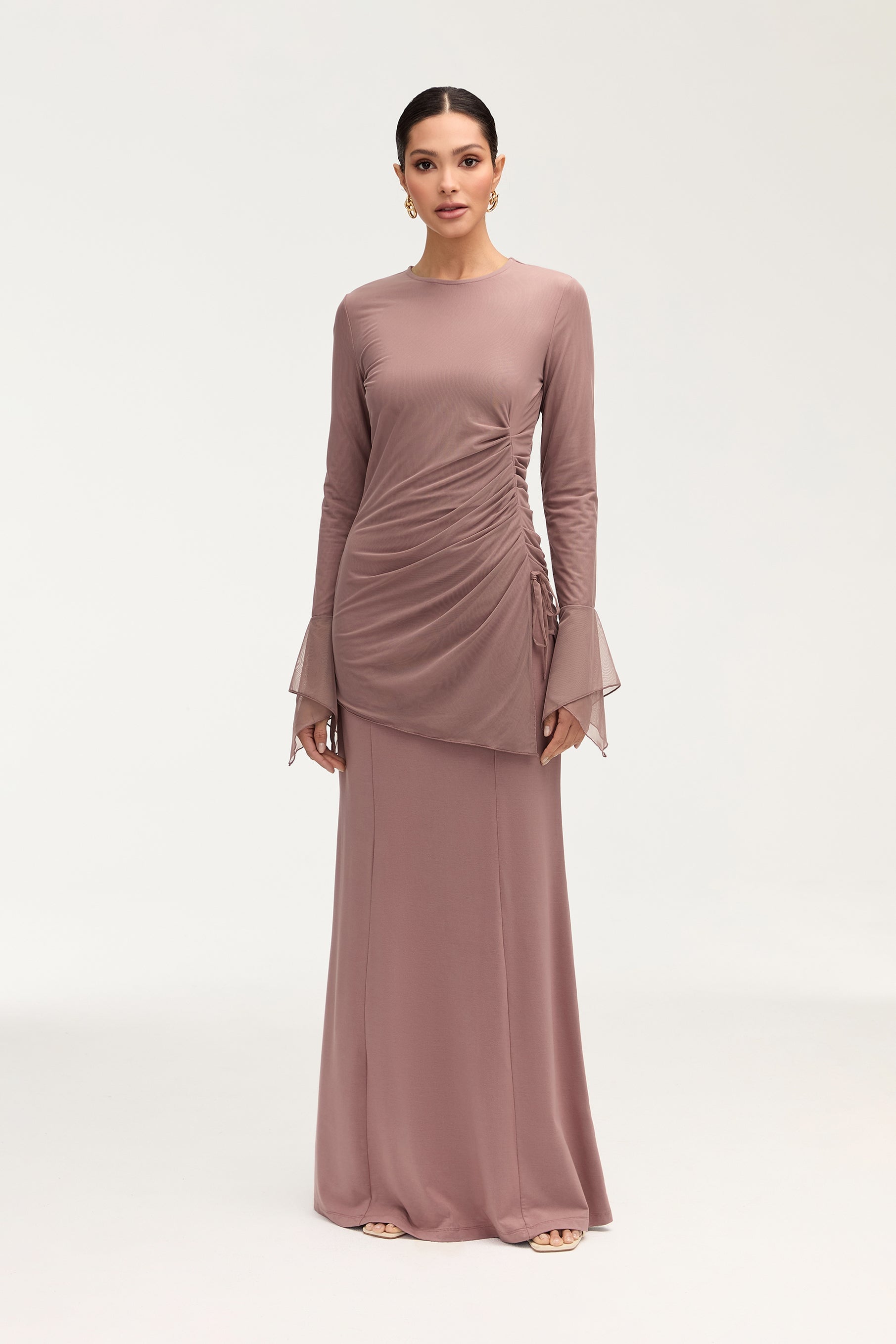 Andrea Jersey Maxi Skirt - Twilight Mauve Clothing Veiled
