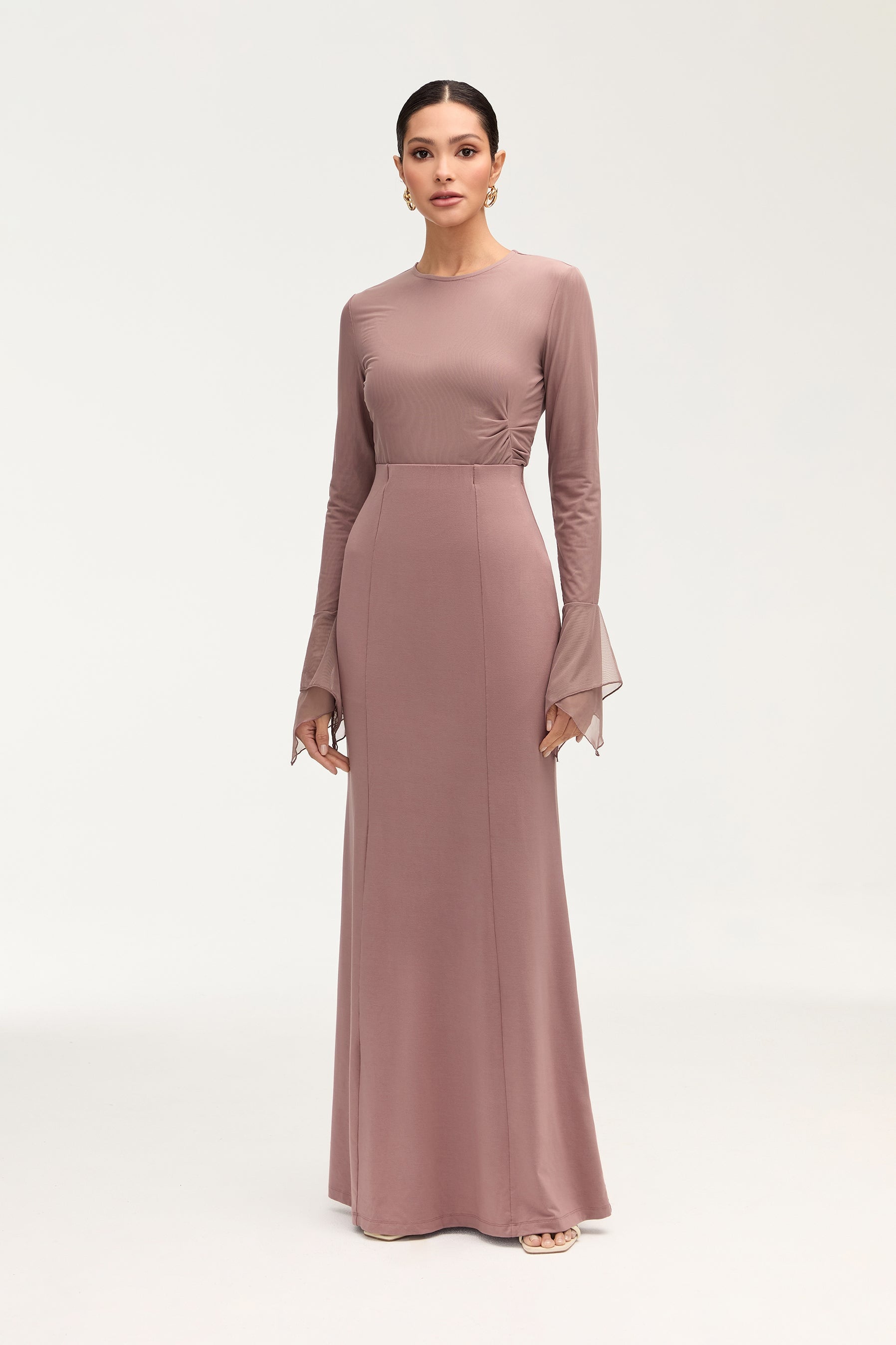 Andrea Jersey Maxi Skirt - Twilight Mauve Clothing Veiled