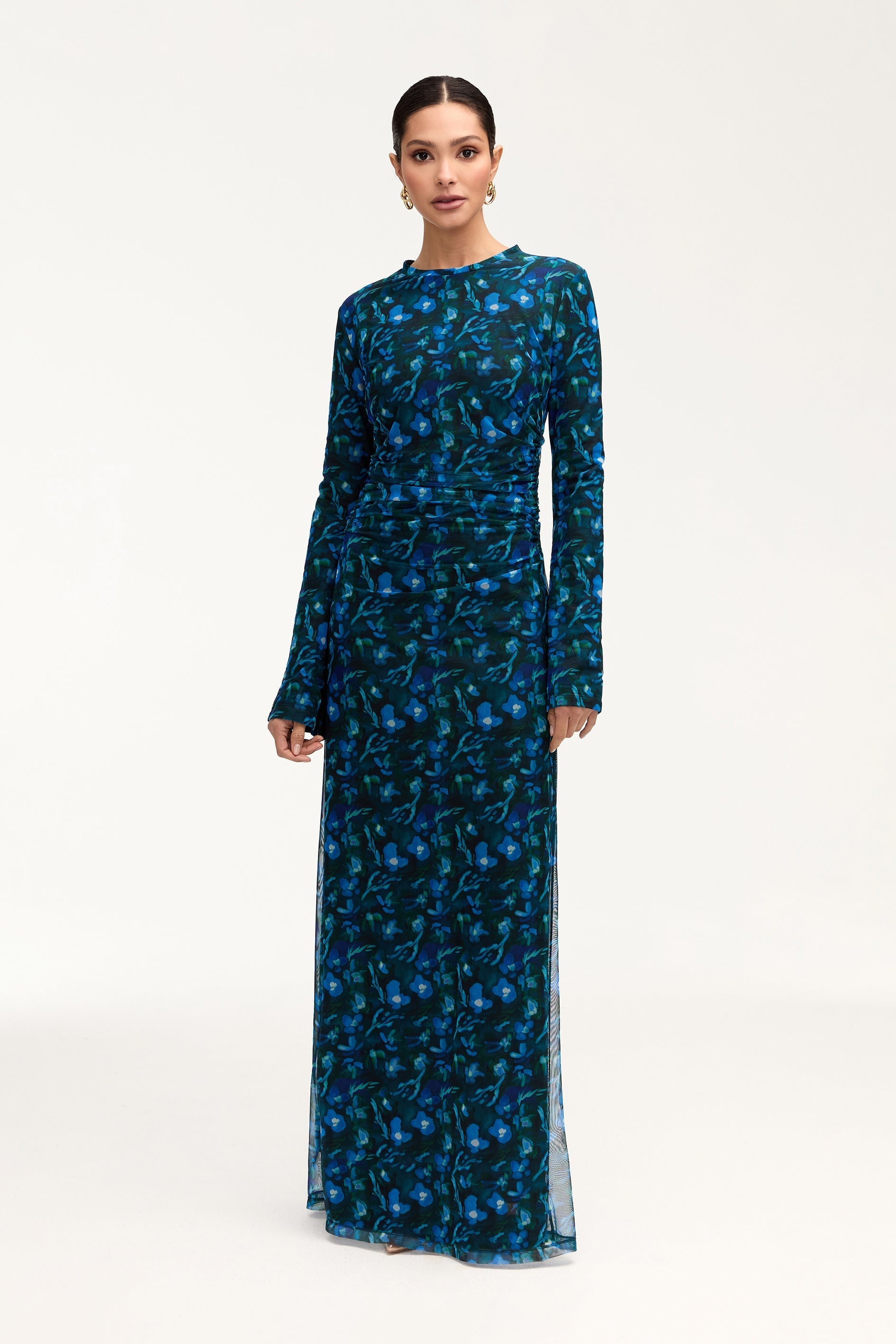 Arianna Rouched Maxi Dress