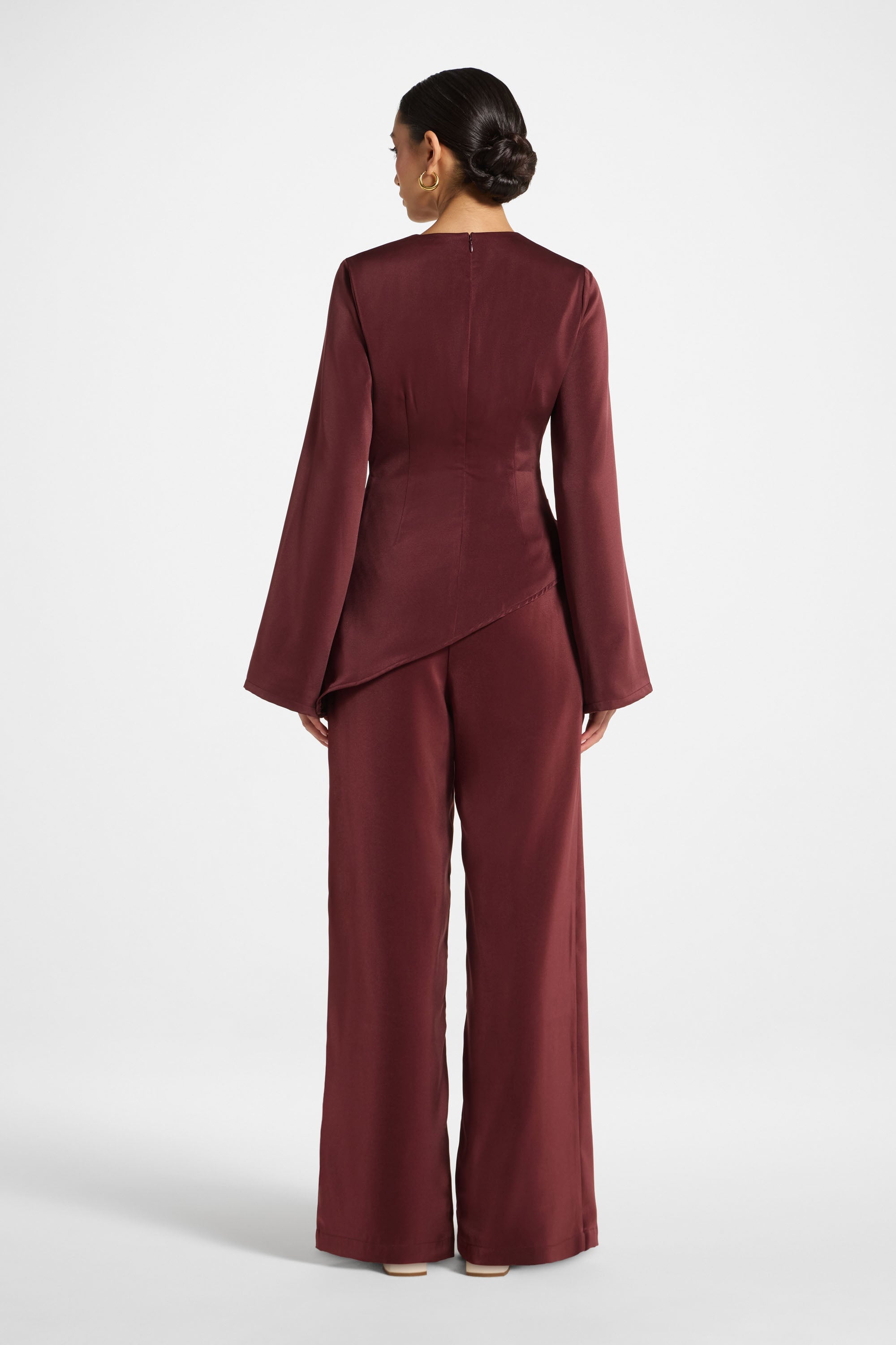 Asymmetric Drape Top - Fig Abayas Veiled