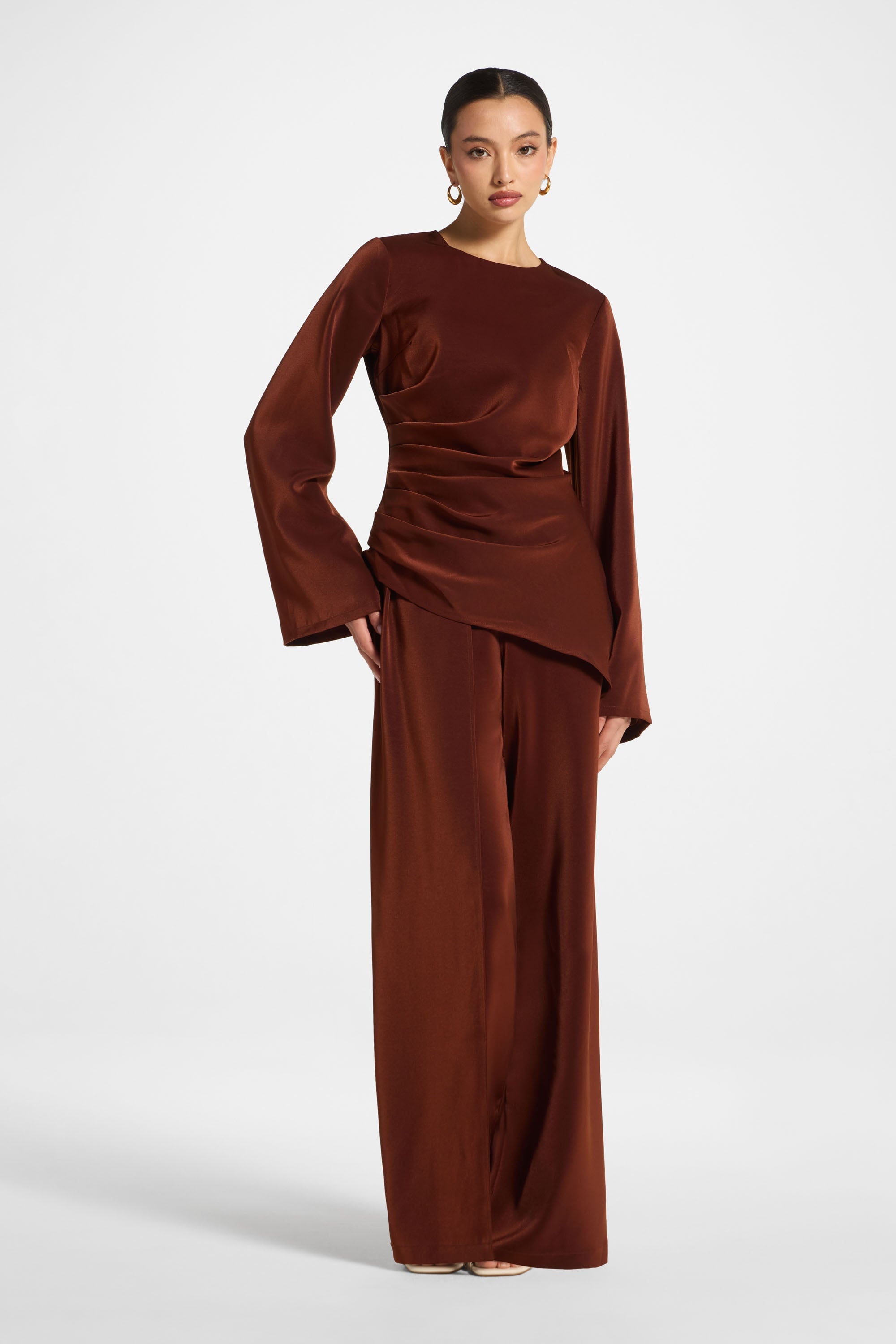 Asymmetric Drape Top - Spice Abayas Veiled
