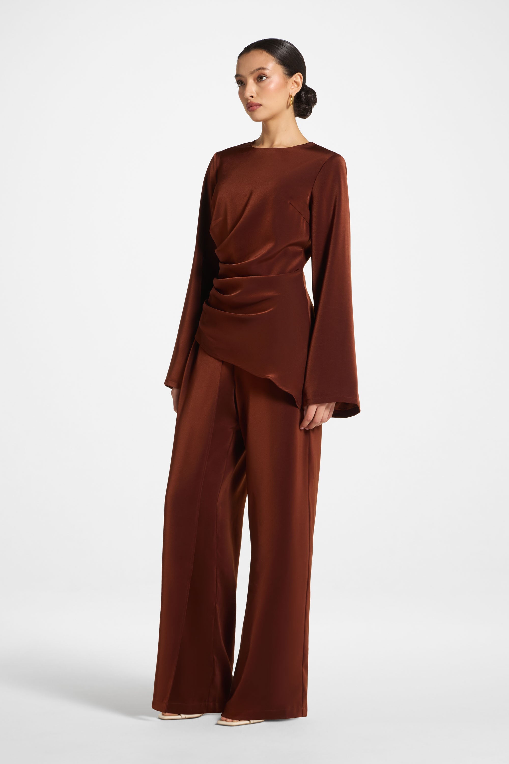 Asymmetric Drape Top - Spice Abayas Veiled
