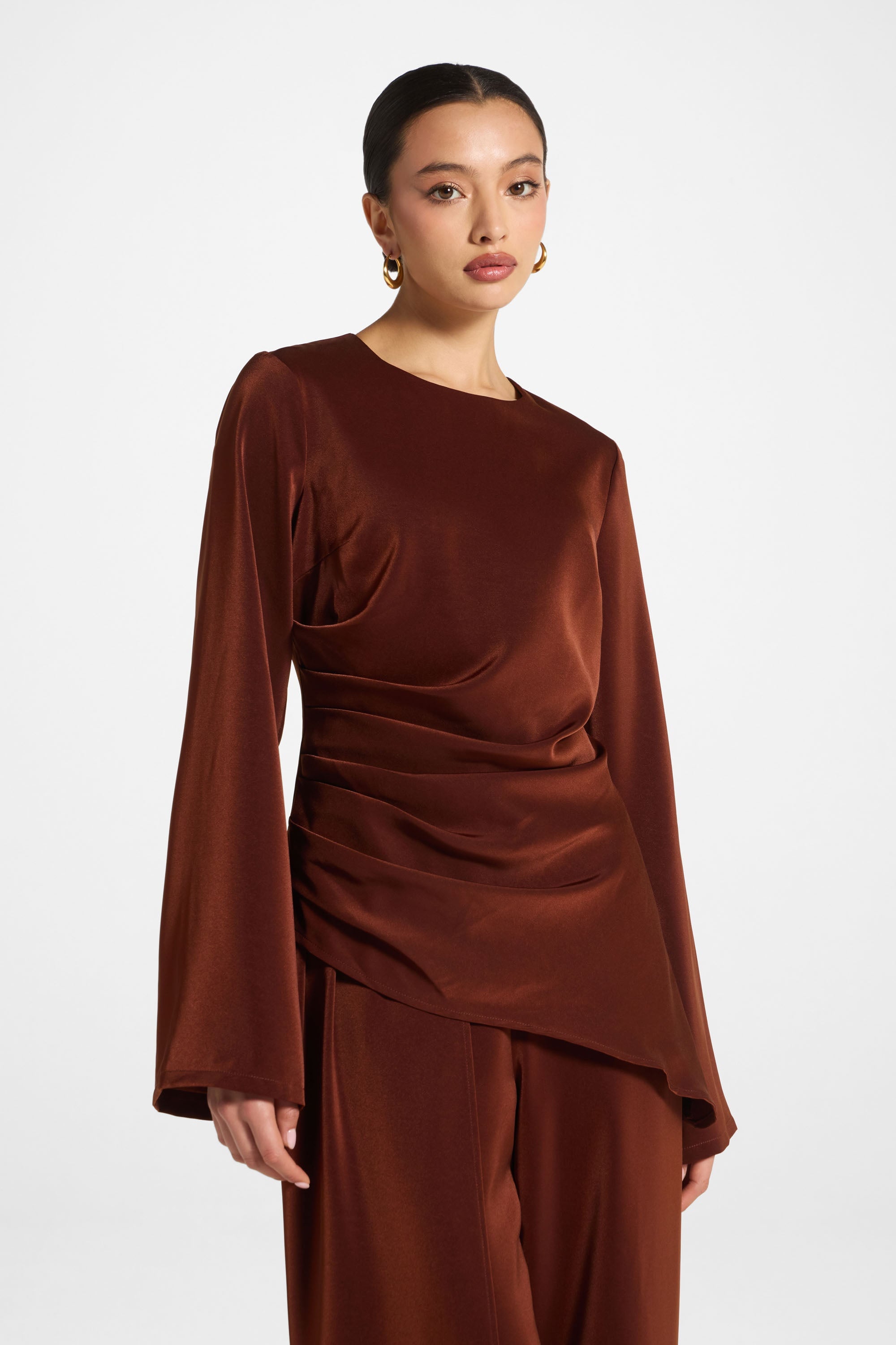 Asymmetric Drape Top - Spice Abayas Veiled