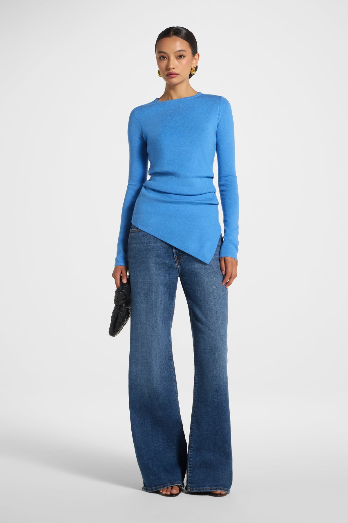 Asymmetric Knit Top - Marina Veiled