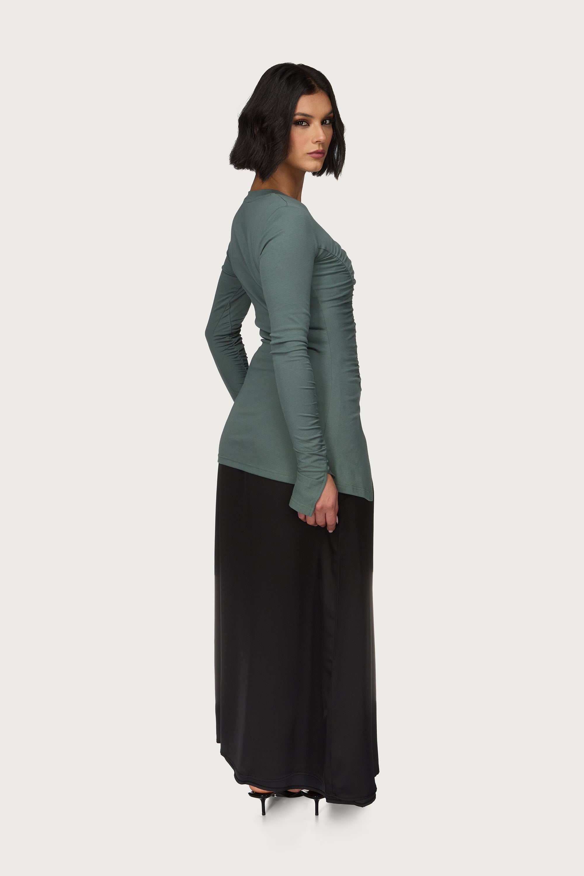 Asymmetric Side Slit Top - Sea Cloud Abayas Veiled