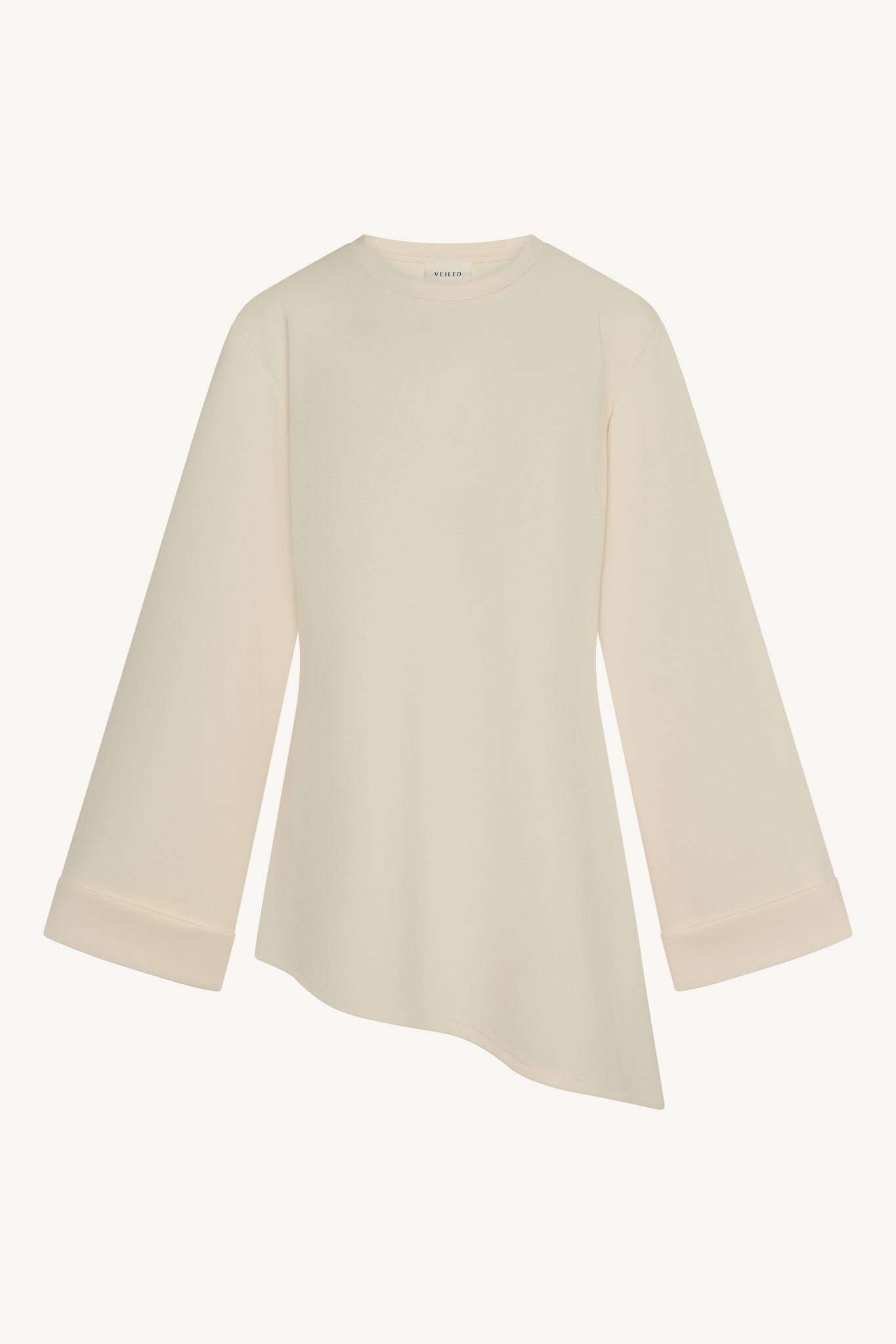 Asymmetric Top & Pants Set - Vanilla Abayas Veiled