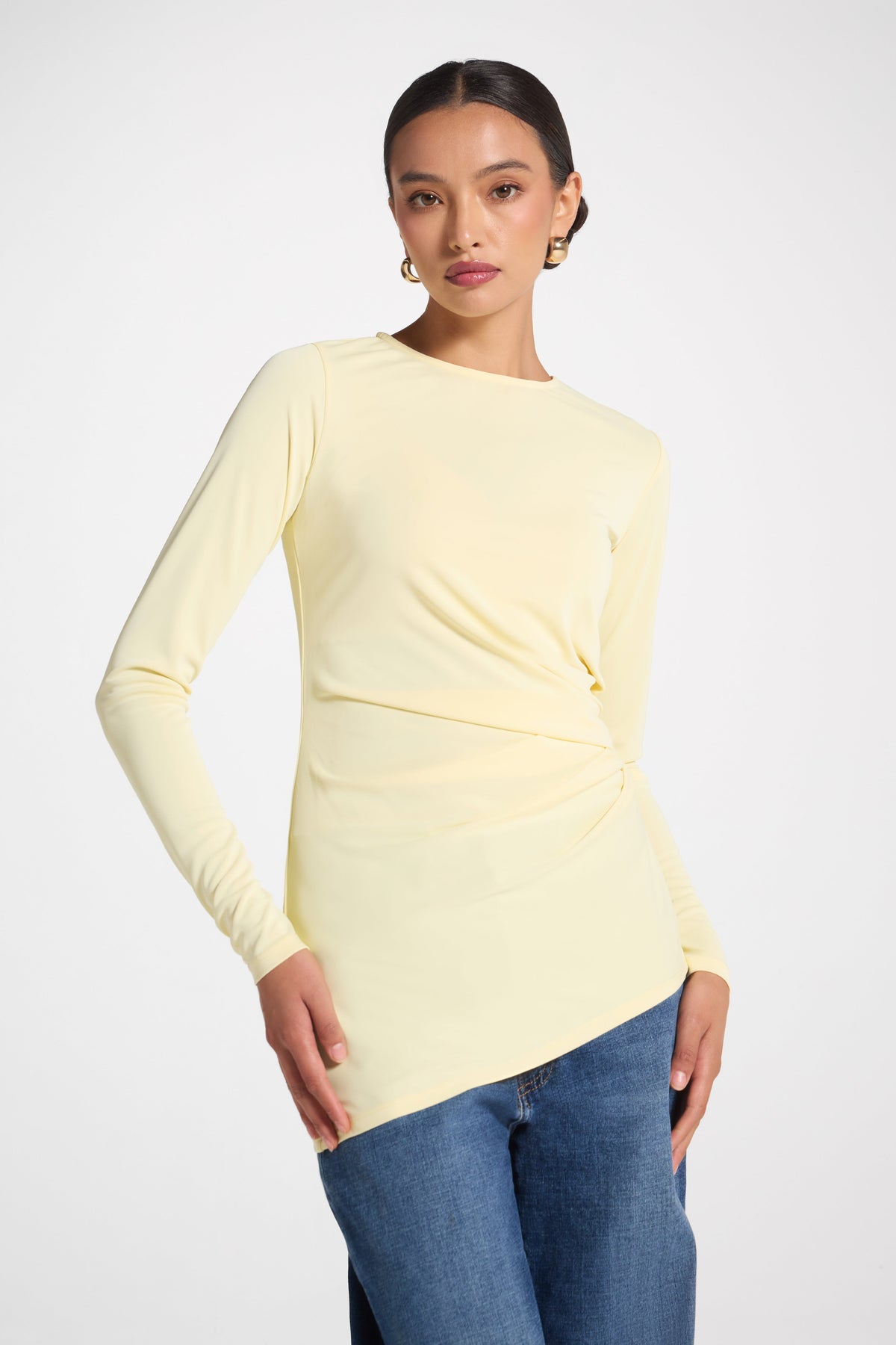 Asymmetrical Pleat Top - Anise Flower Abayas Veiled