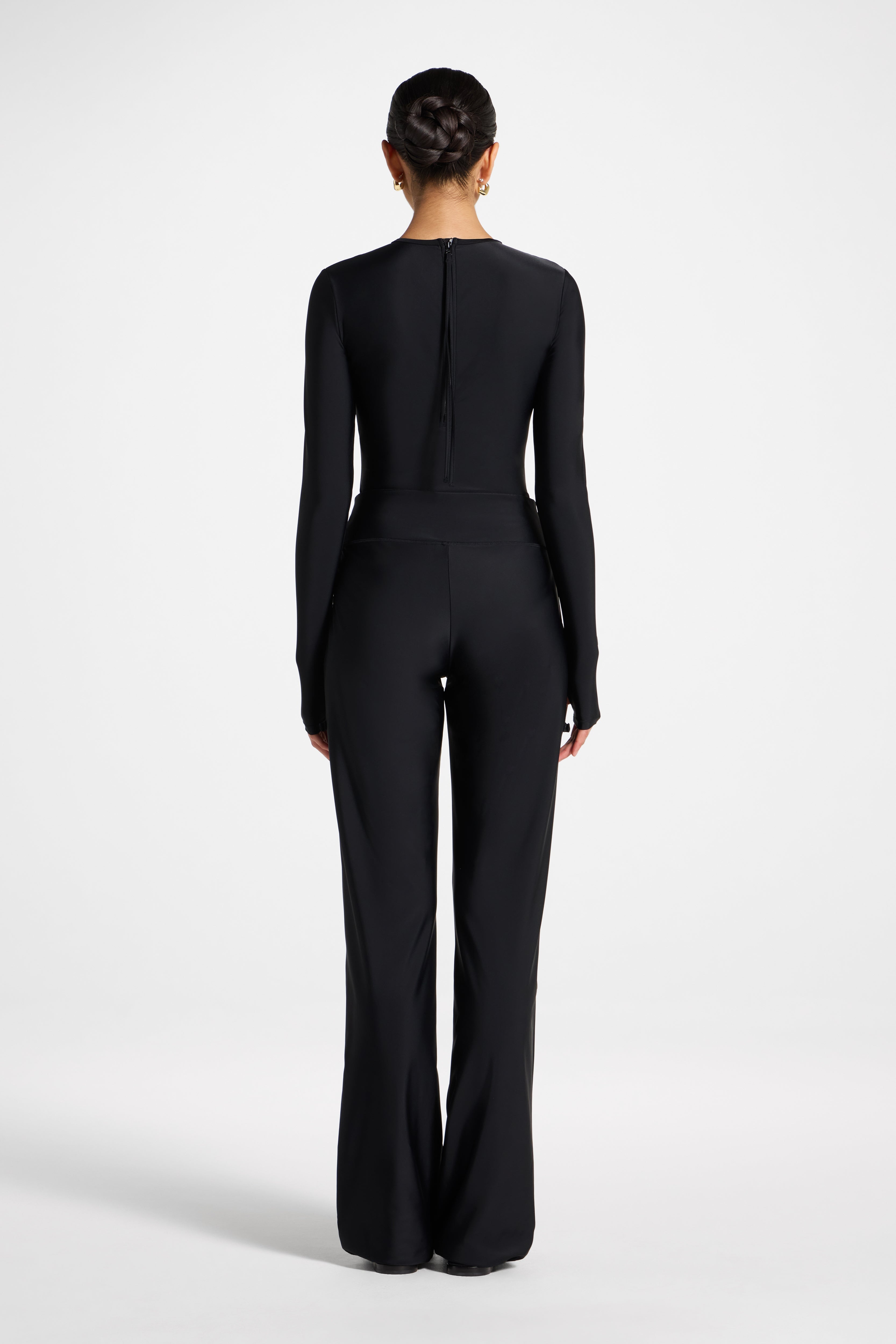 Back Zip Swimsuit - Black Swim Veiled