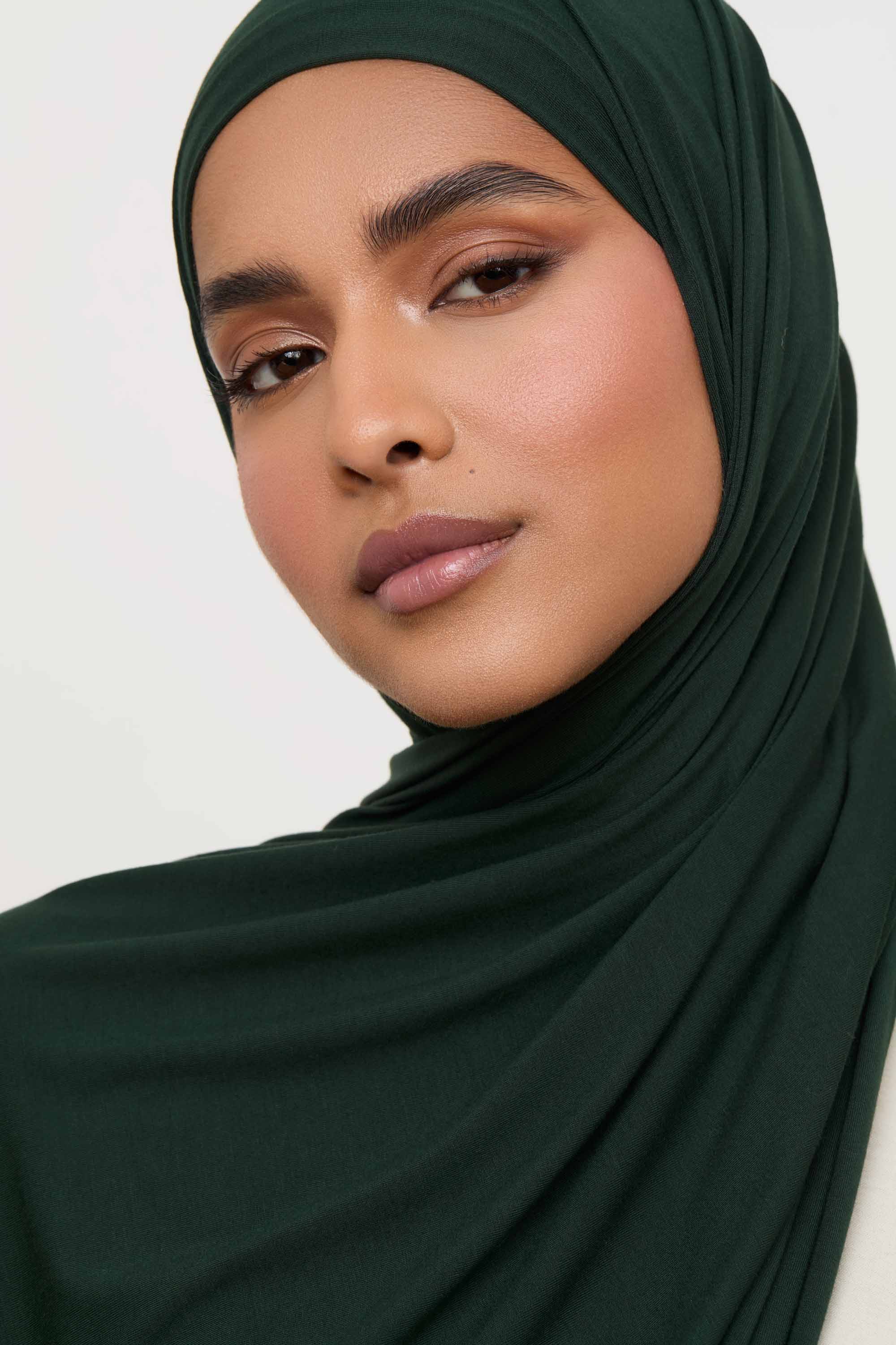 Bamboo Jersey Hijab - Dark Ivy Hijabs Veiled