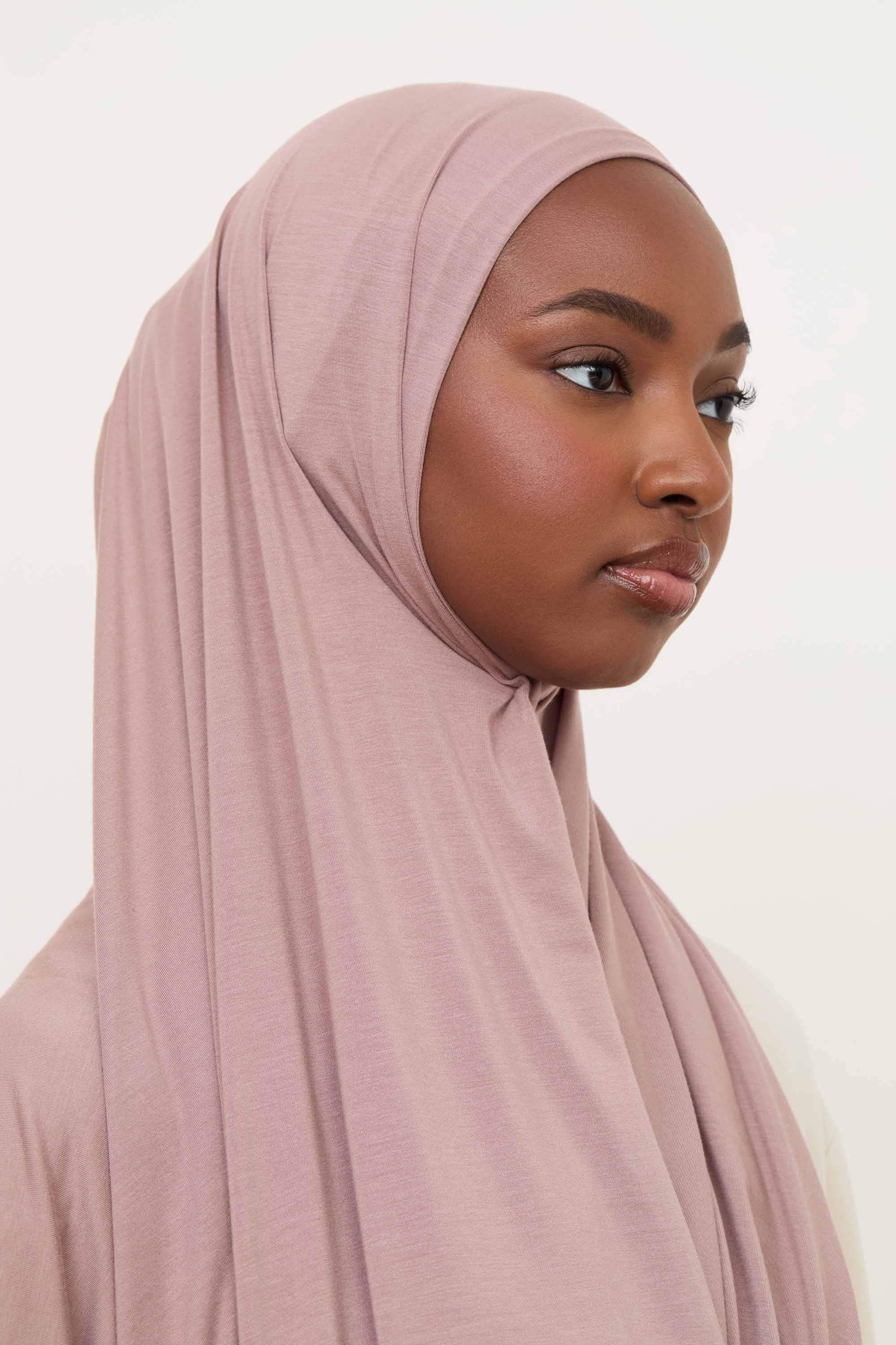 Bamboo Jersey Hijab - Truffle Hijabs Veiled