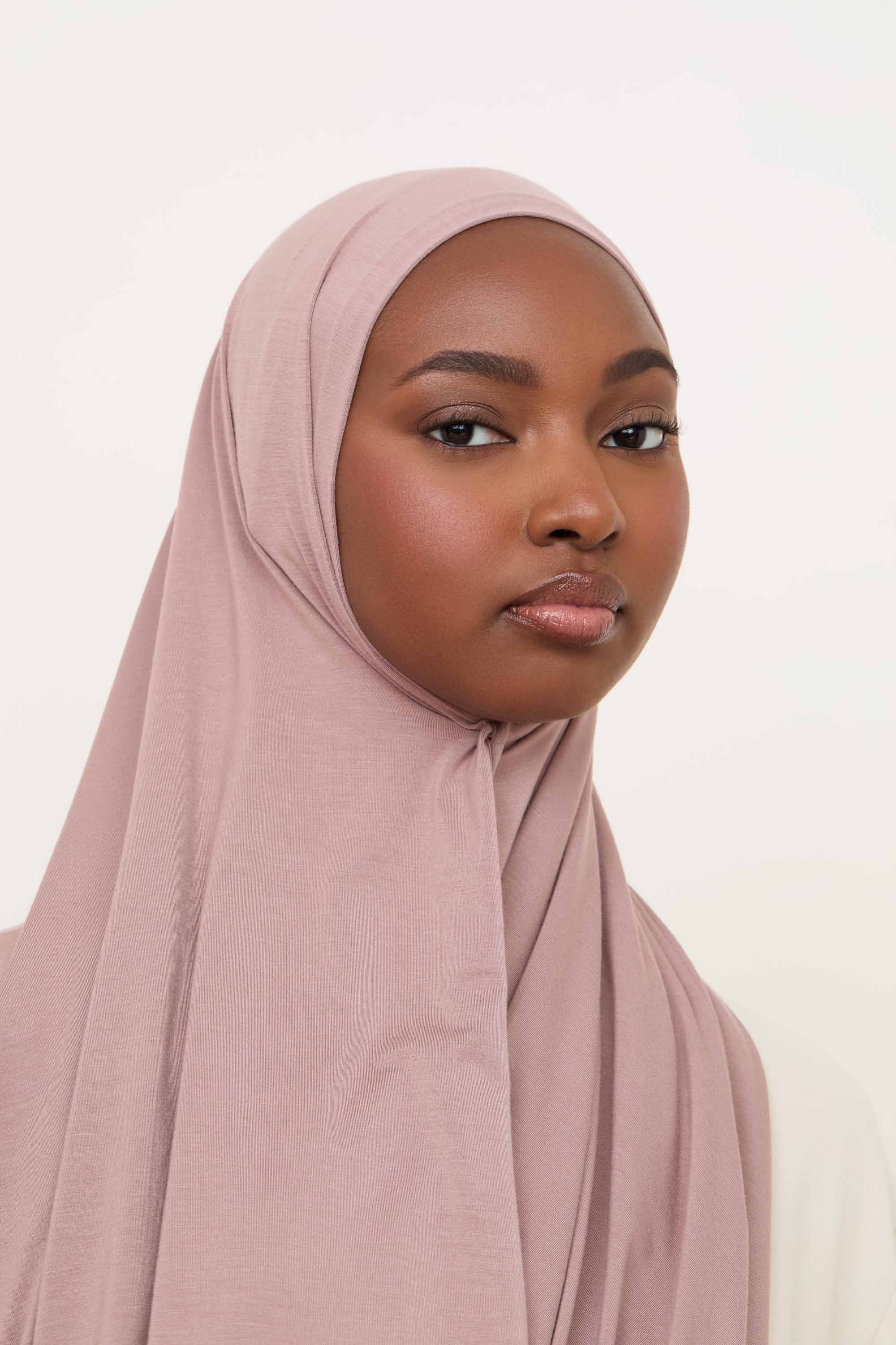 Bamboo Jersey Hijab - Truffle Hijabs Veiled