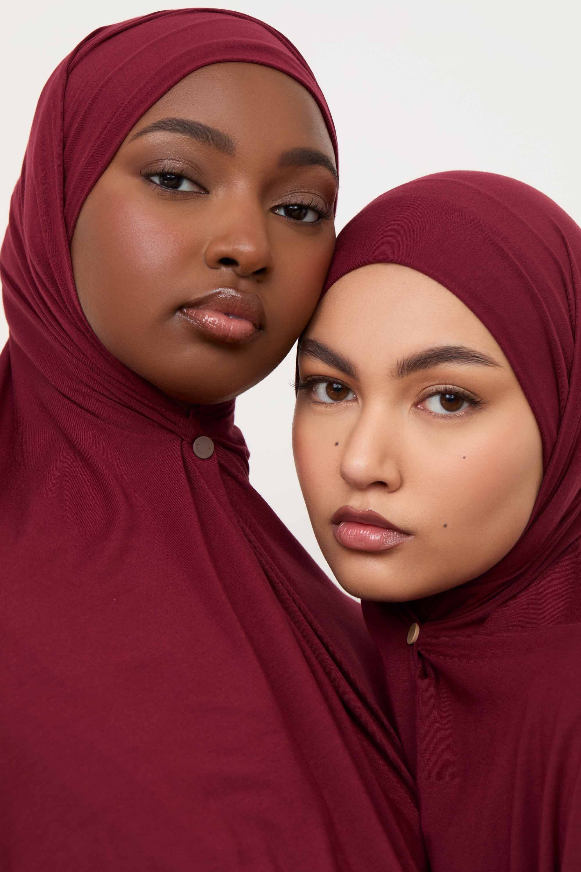 Bamboo Jersey Hijab - Truffle Cherry Hijabs Veiled