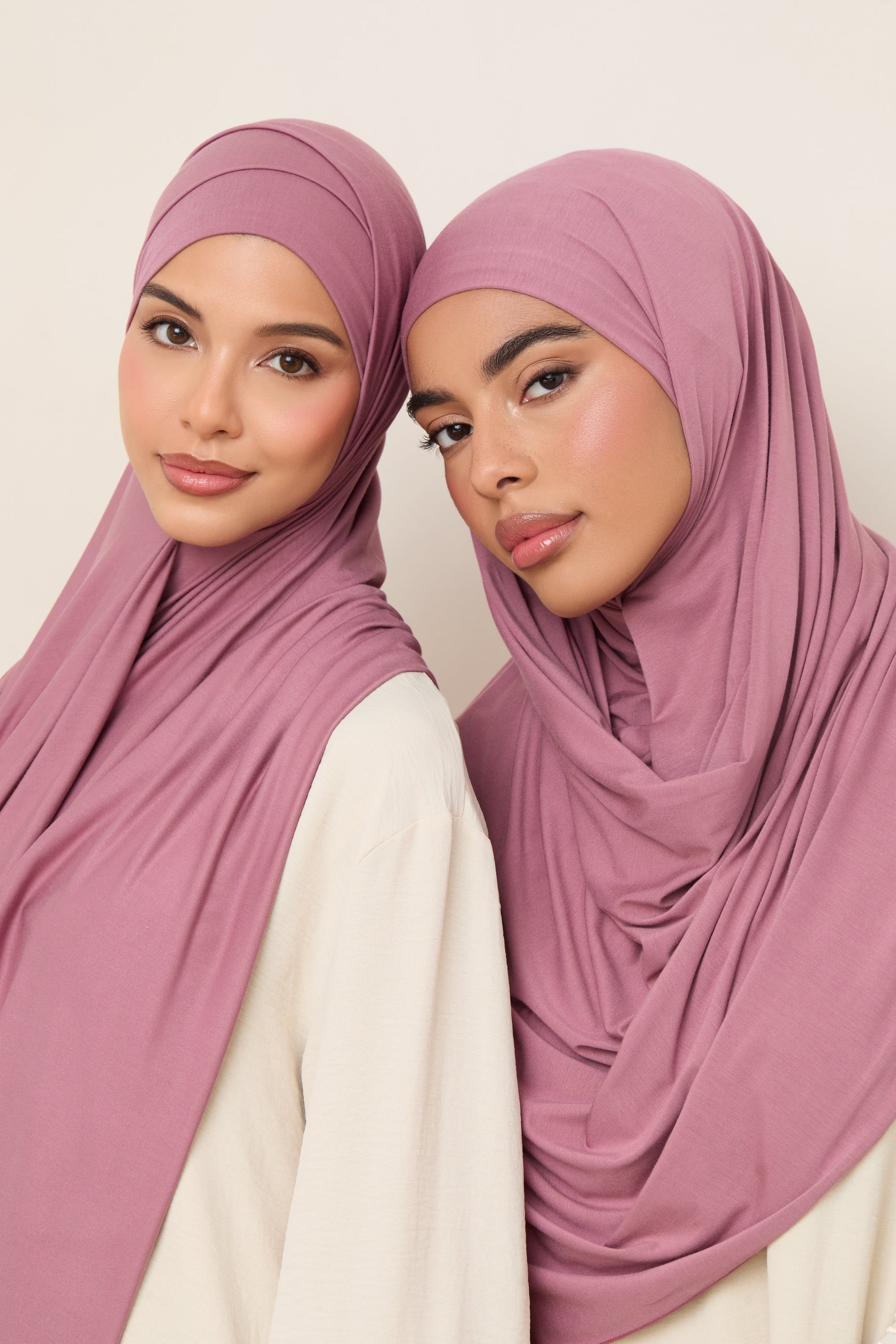 Bamboo Jersey Hijab - Wistful Mauve Hijabs Veiled