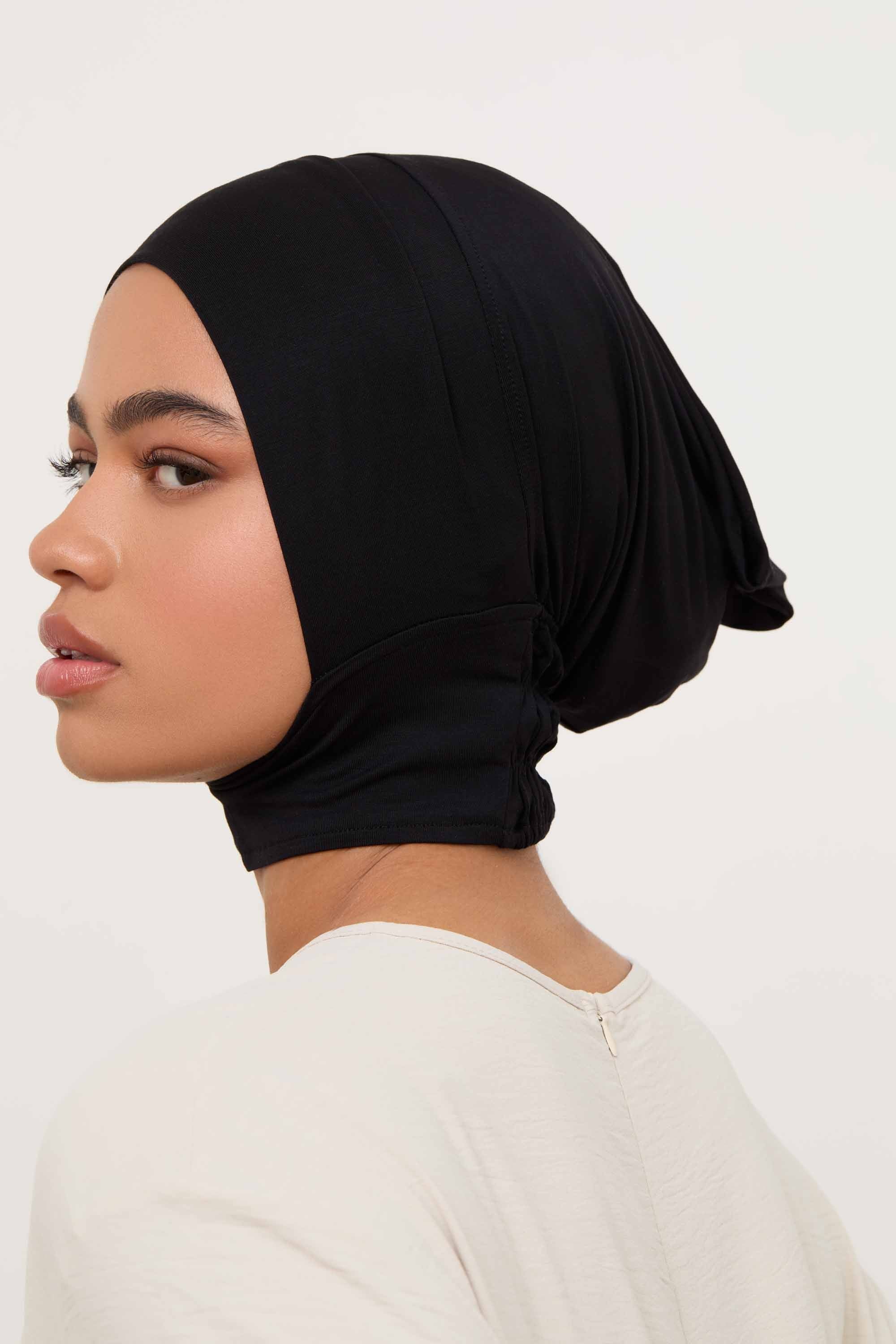 Bamboo Jersey Mini Full Coverage Undercap - Black Accessories Veiled