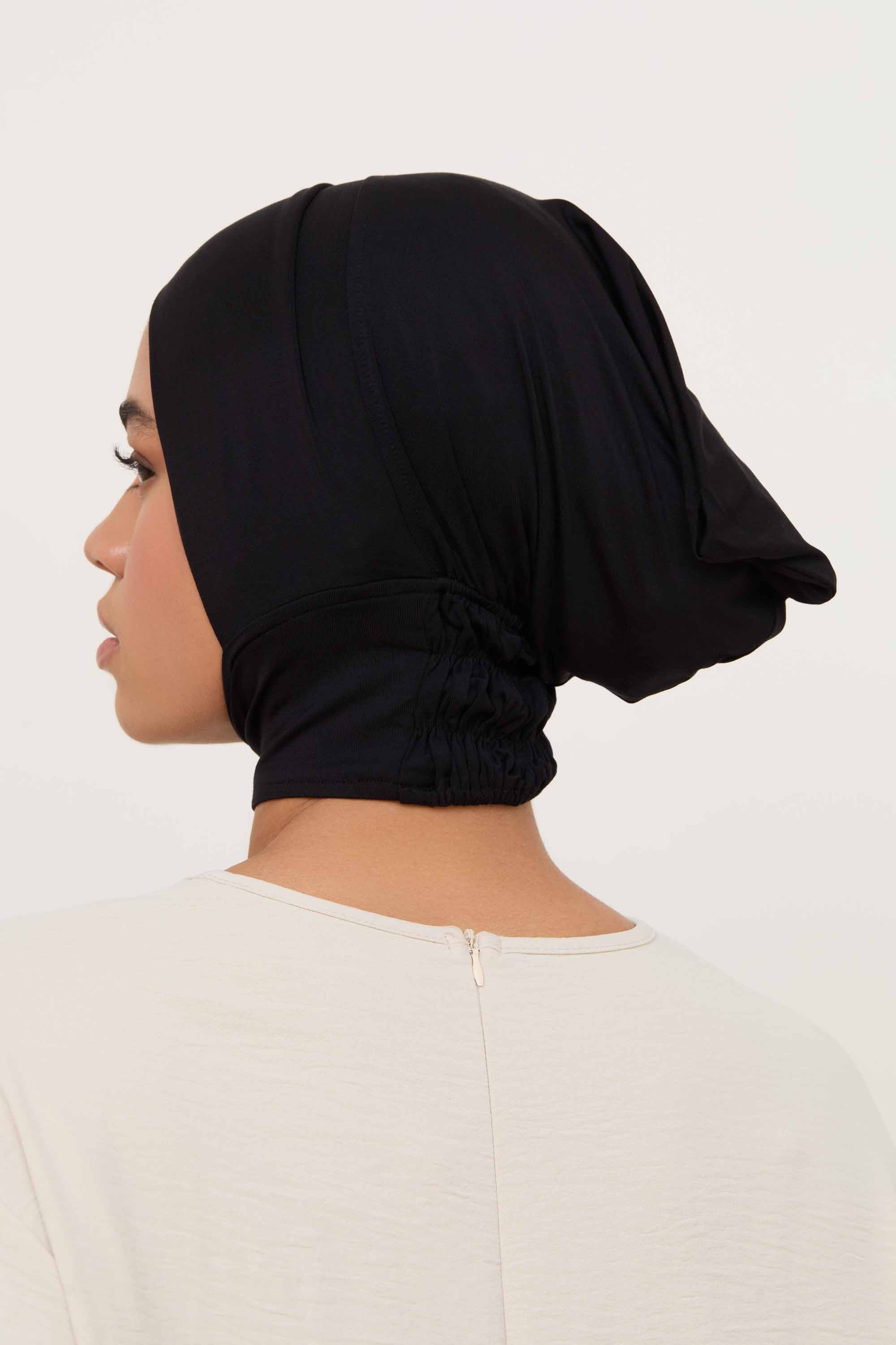 Bamboo Jersey Mini Full Coverage Undercap - Black Accessories Veiled