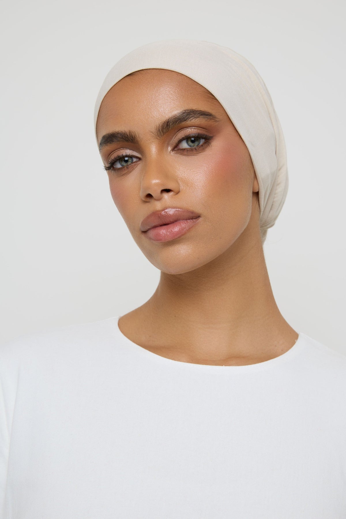 Bamboo Jersey Tie Back Undercap - Oak Undercap Veiled