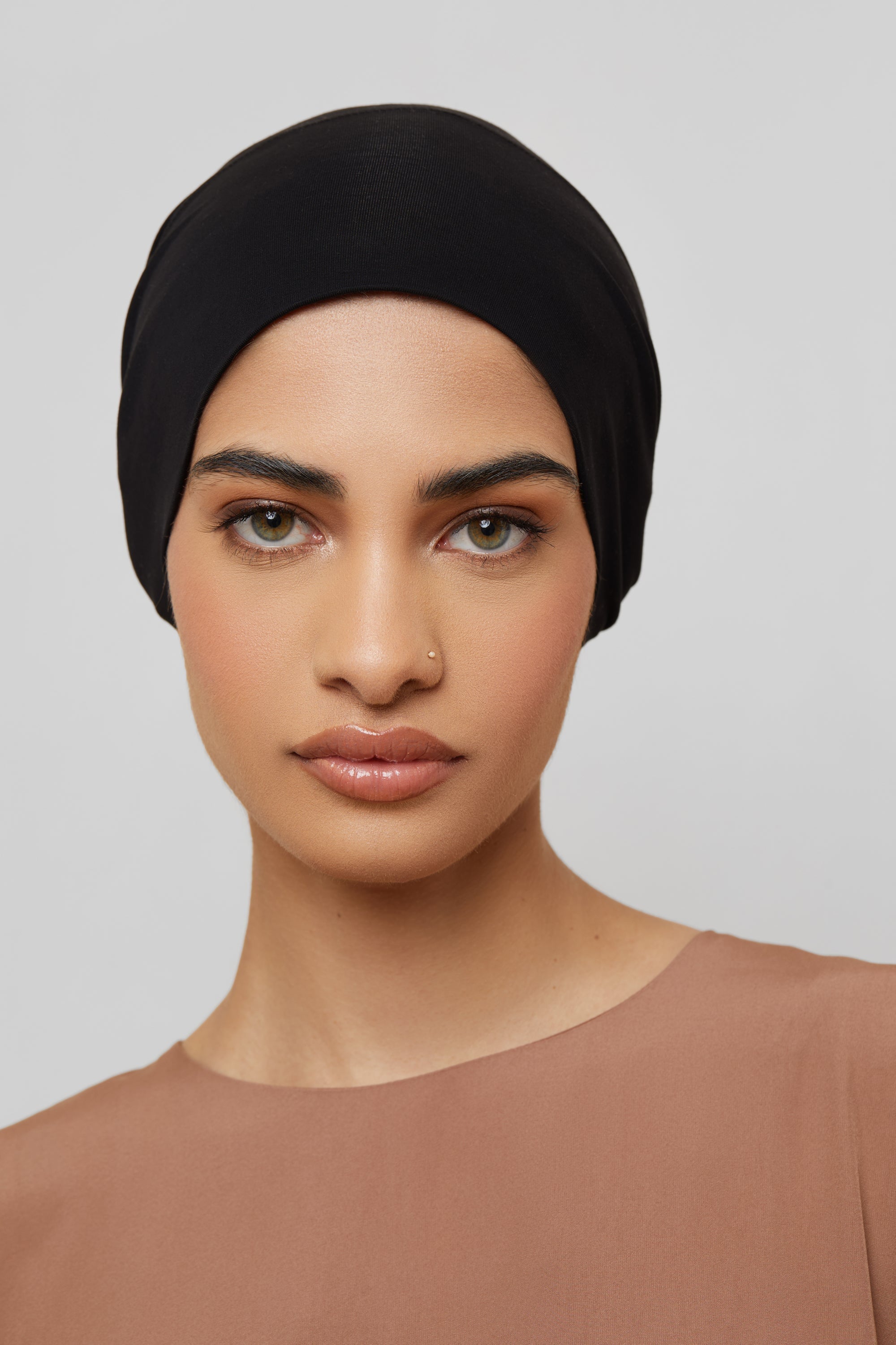 Bamboo Jersey Undercap - Black Veiled