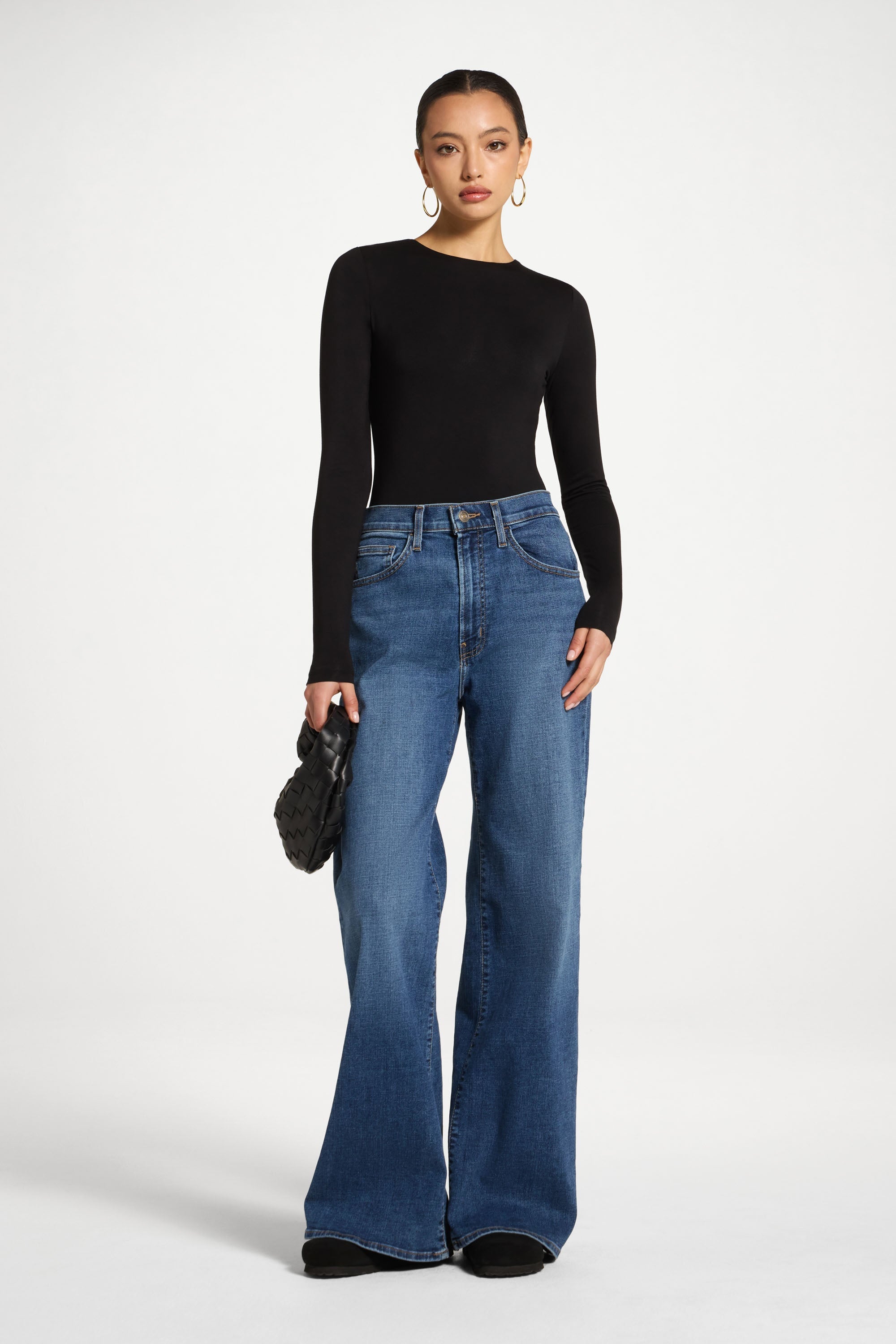 Bamboo Long Sleeve Bodysuit - Black Abayas Veiled