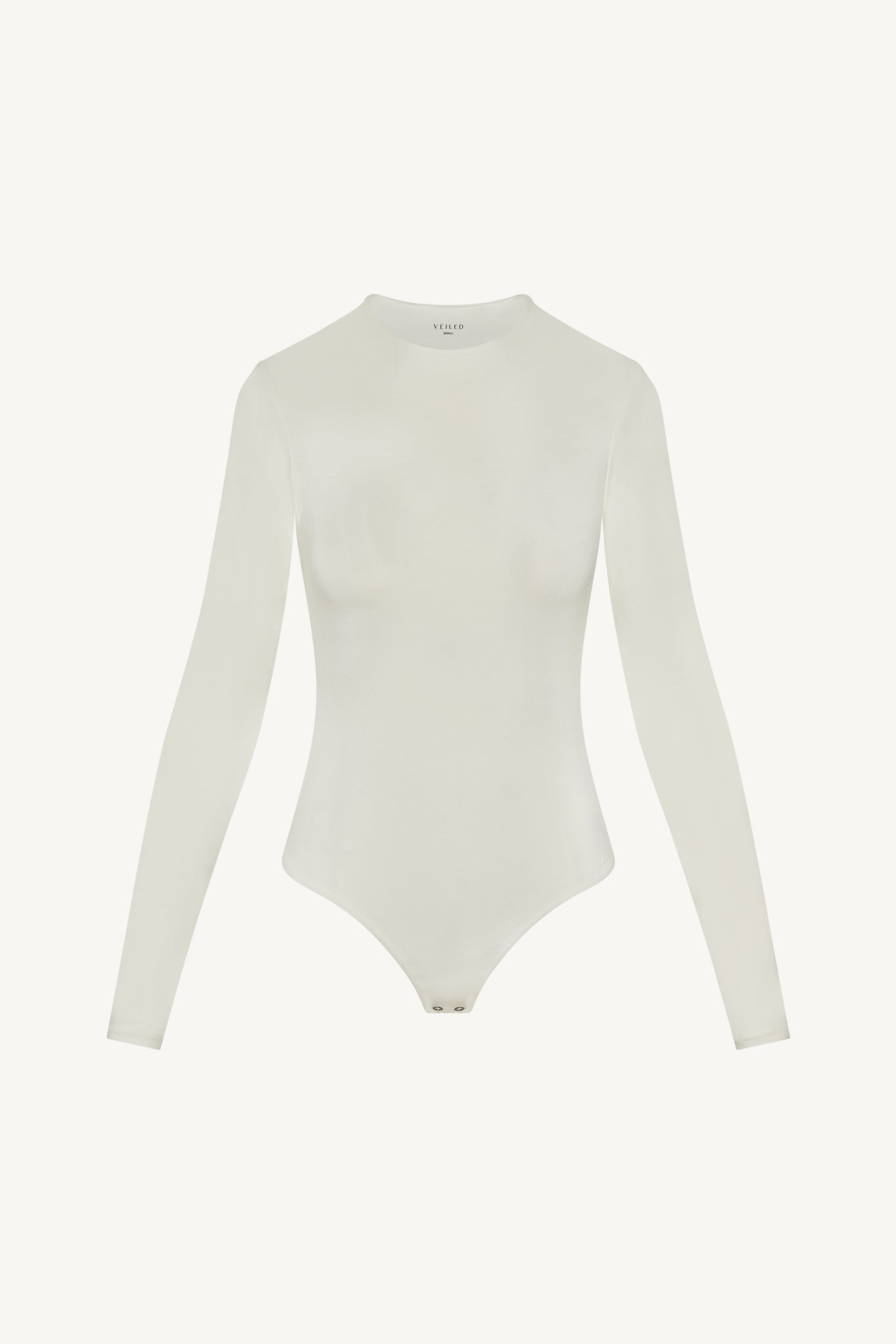 Bamboo Long Sleeve Bodysuit - Off White Abayas Veiled