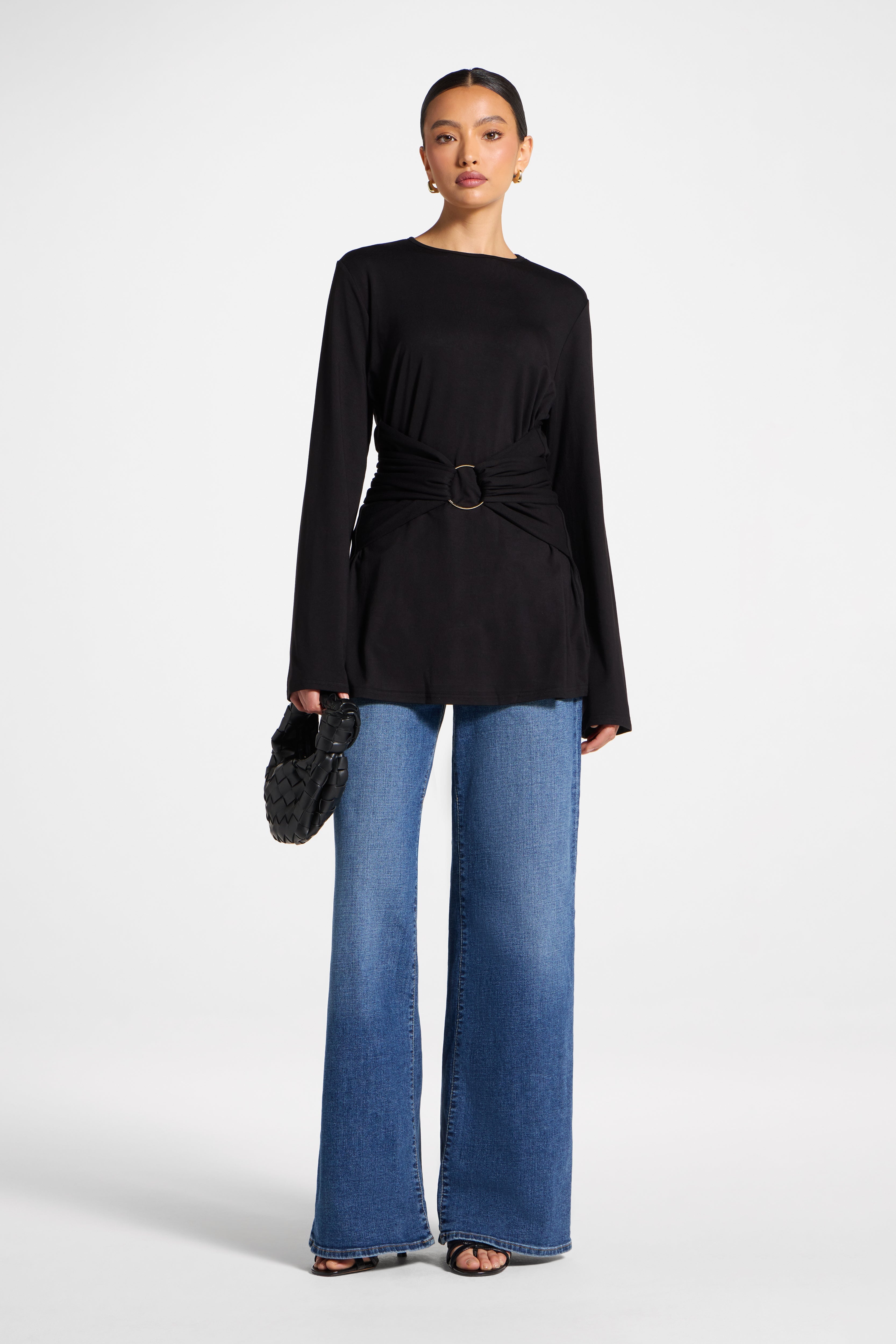 Bamboo Ring Top - Black Abayas Veiled