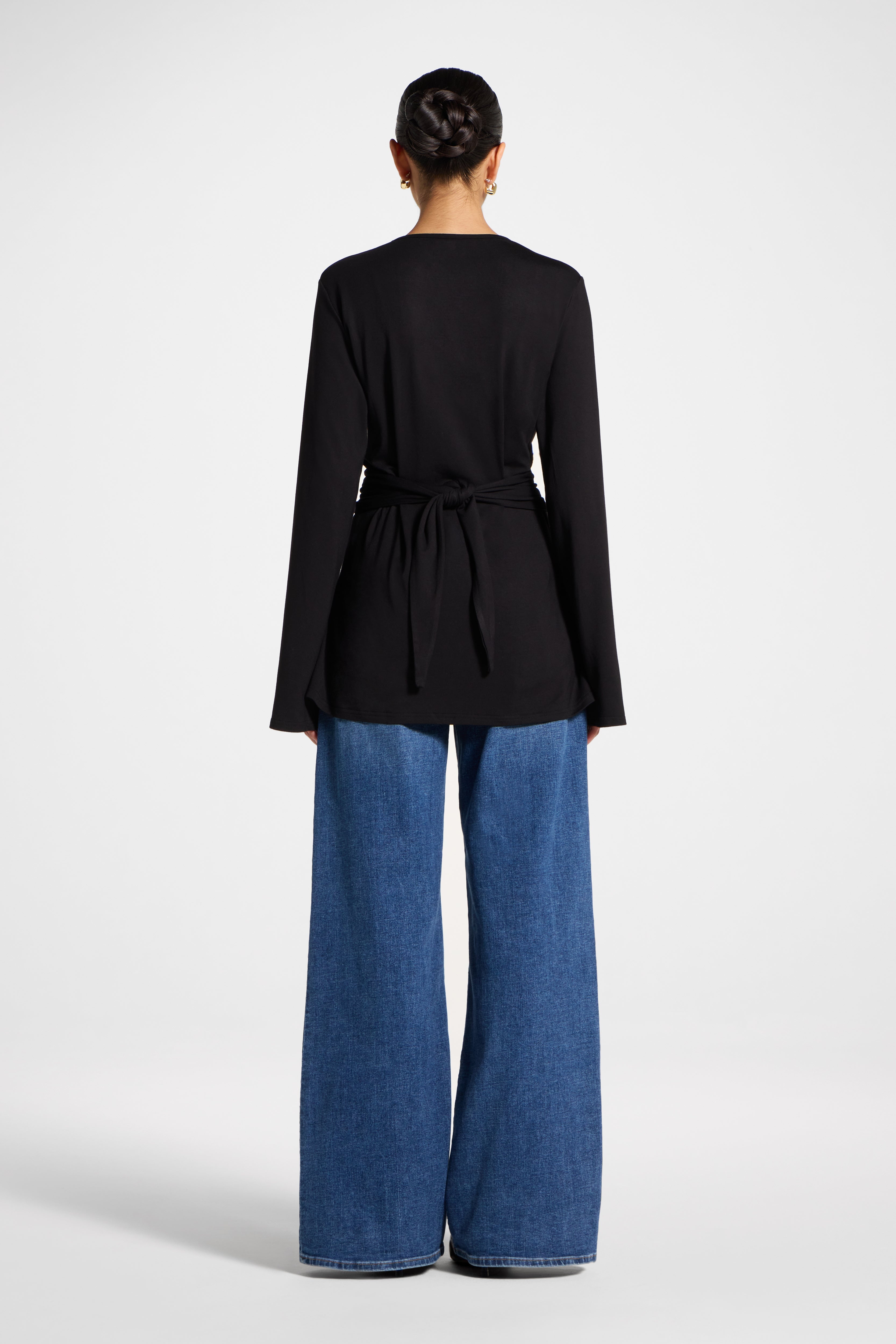 Bamboo Ring Top - Black Abayas Veiled