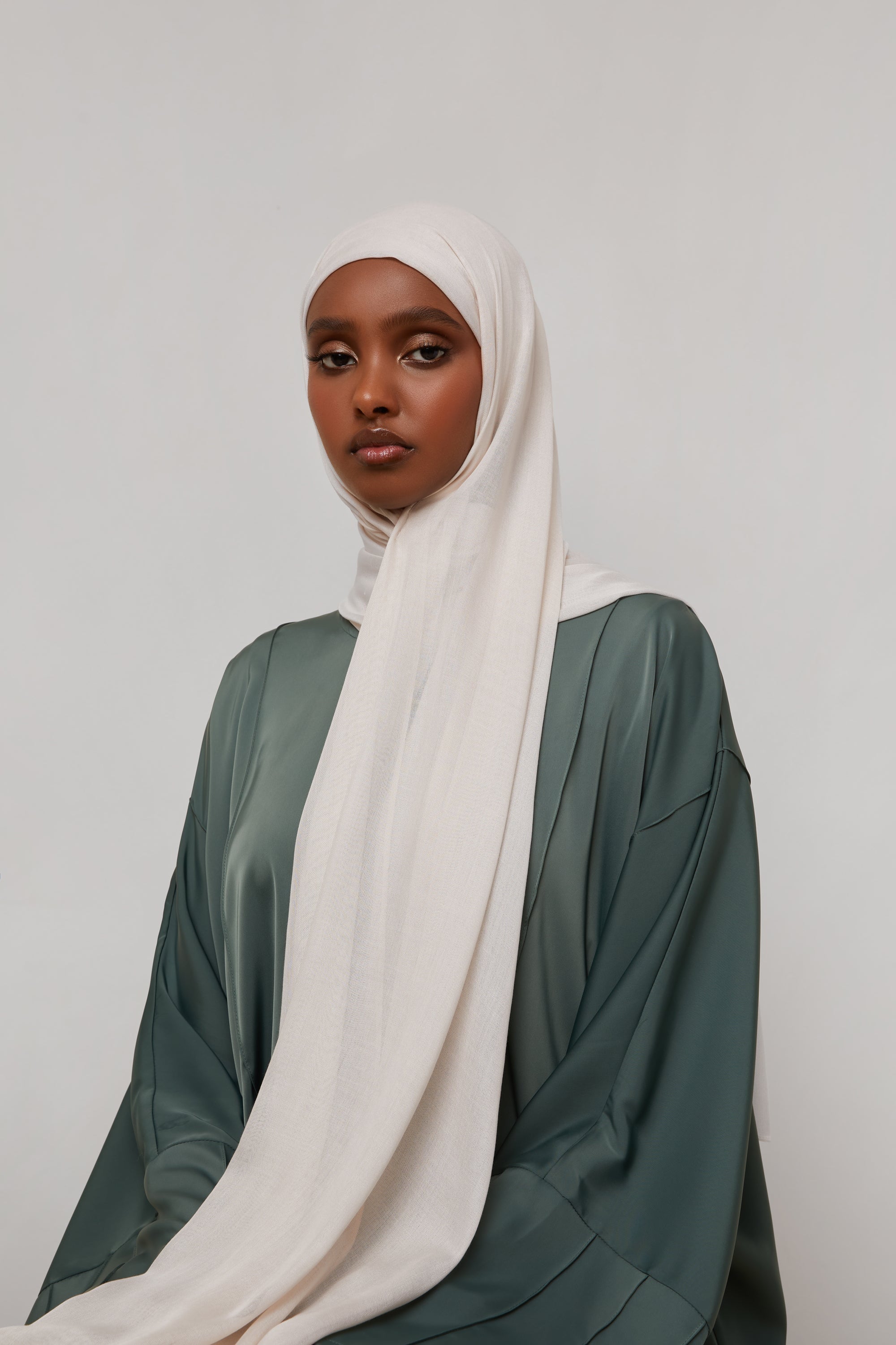 Bamboo Woven Hijab - Moonbeam Veiled